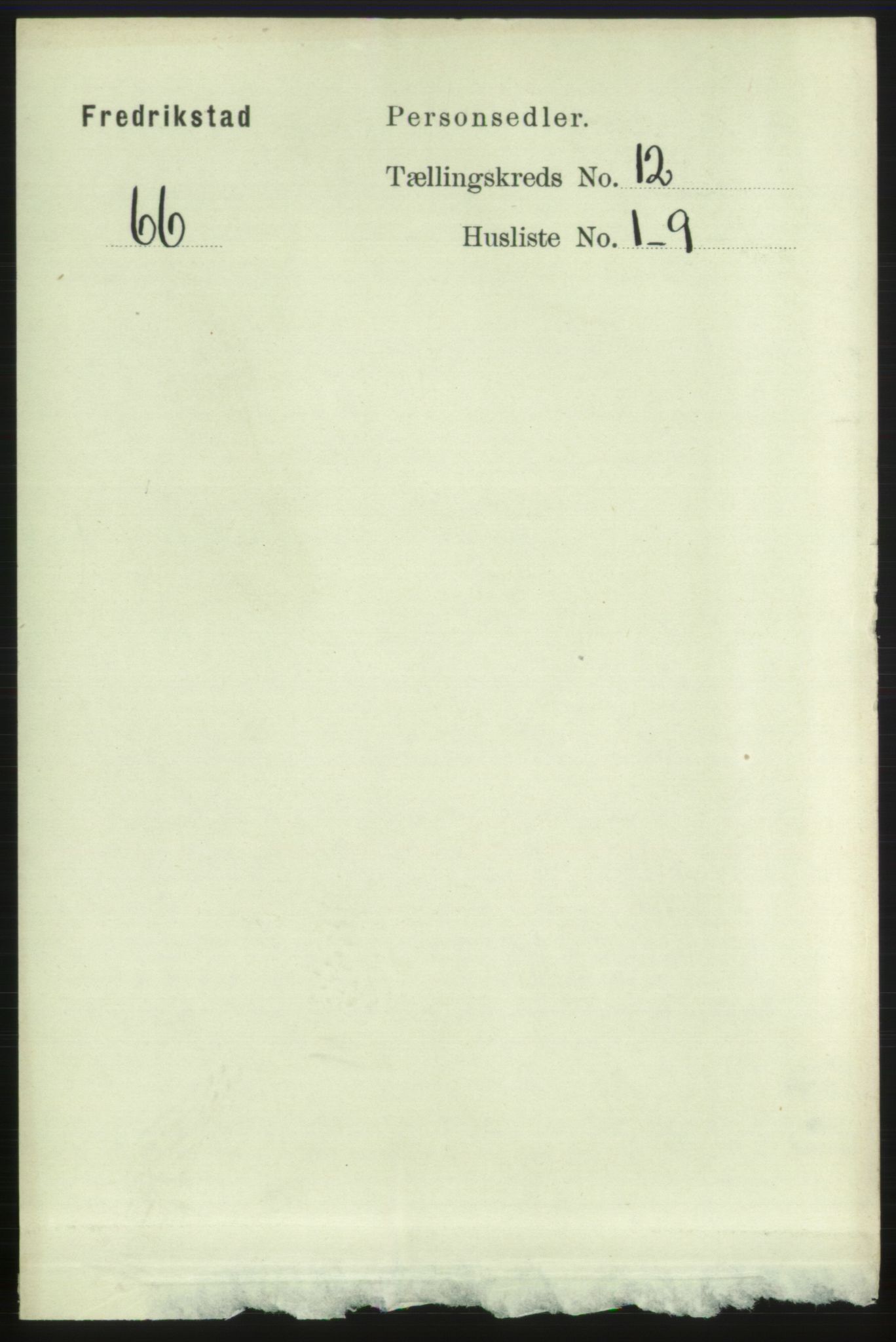 RA, 1891 census for 0103 Fredrikstad, 1891, p. 13612