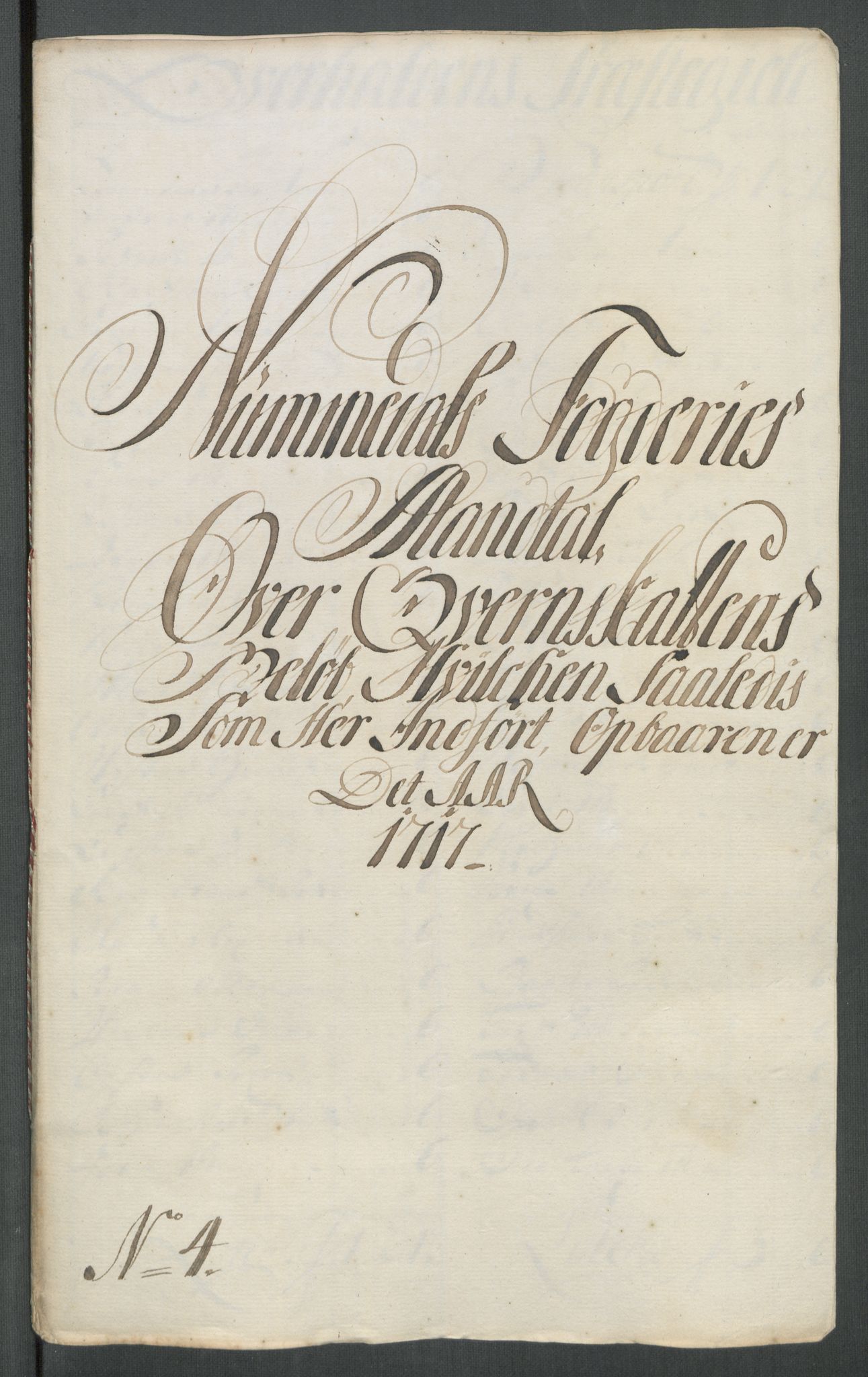 Rentekammeret inntil 1814, Reviderte regnskaper, Fogderegnskap, RA/EA-4092/R64/L4438: Fogderegnskap Namdal, 1717, p. 100