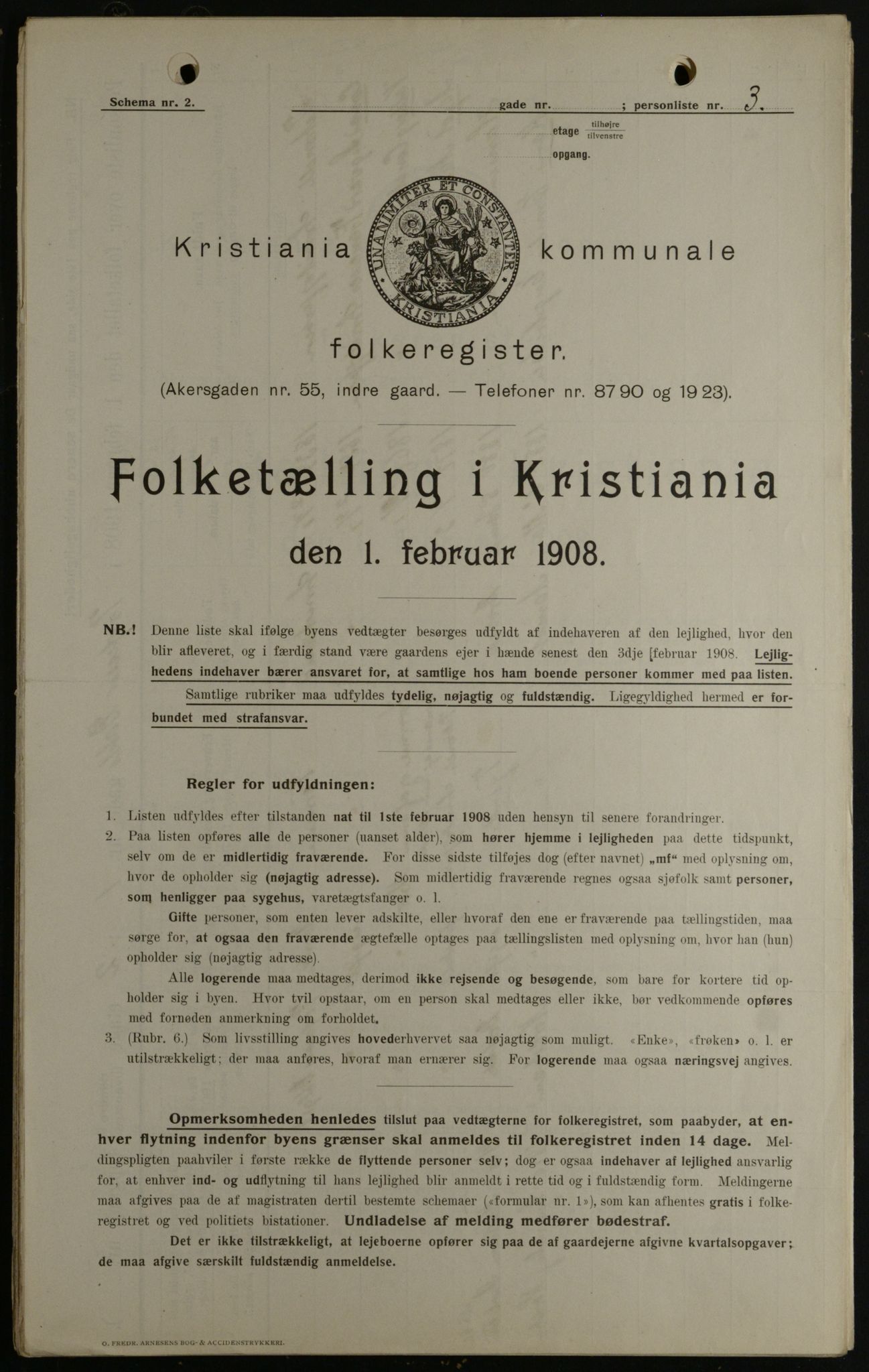 OBA, Municipal Census 1908 for Kristiania, 1908, p. 73022