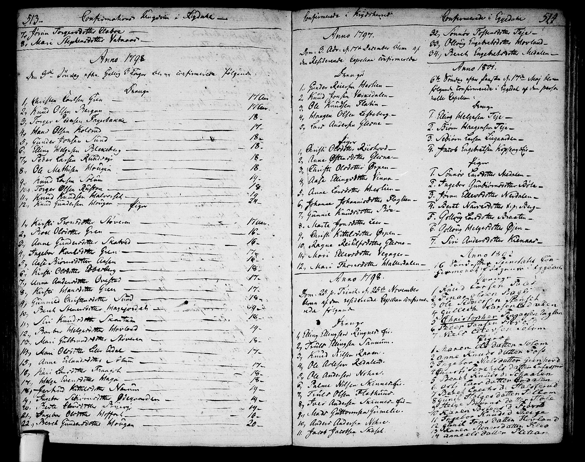 Sigdal kirkebøker, SAKO/A-245/F/Fa/L0003: Parish register (official) no. I 3, 1793-1811, p. 513-514