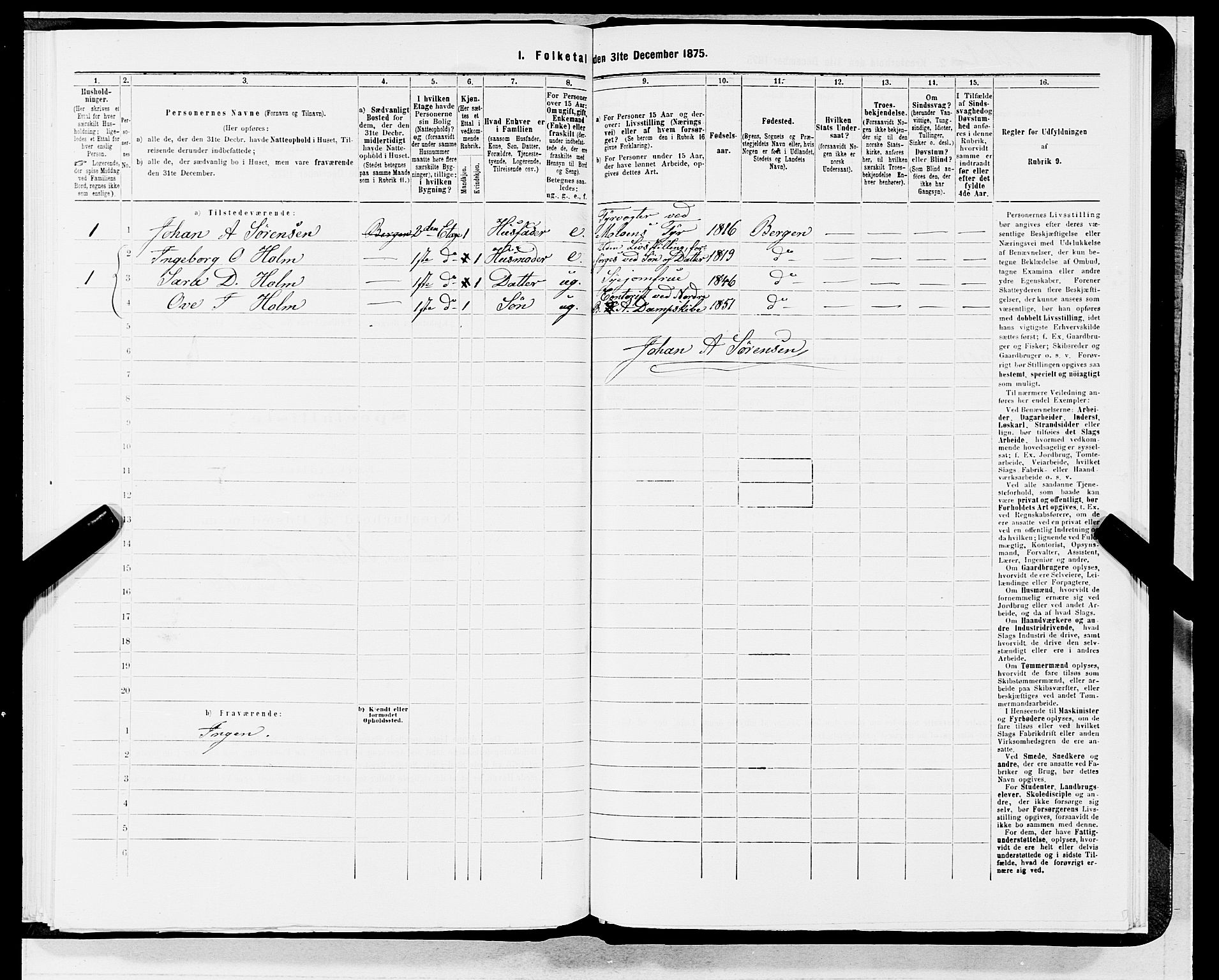 SAB, 1875 census for 1301 Bergen, 1875, p. 636