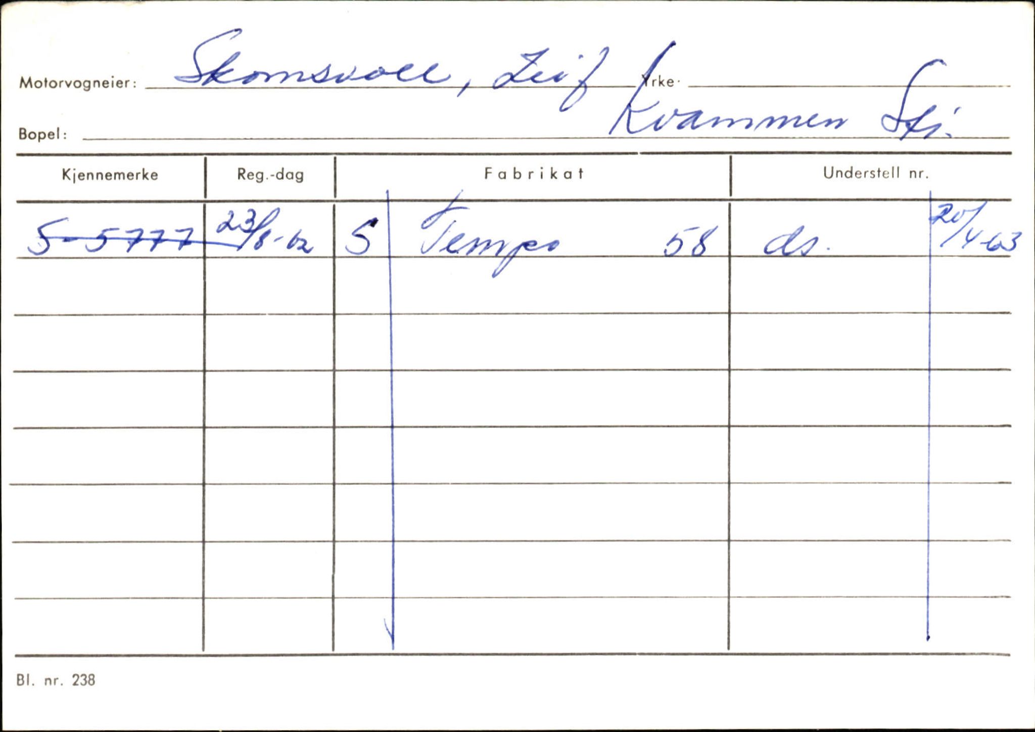 Statens vegvesen, Sogn og Fjordane vegkontor, AV/SAB-A-5301/4/F/L0132: Eigarregister Askvoll A-Å. Balestrand A-Å, 1945-1975, p. 1097