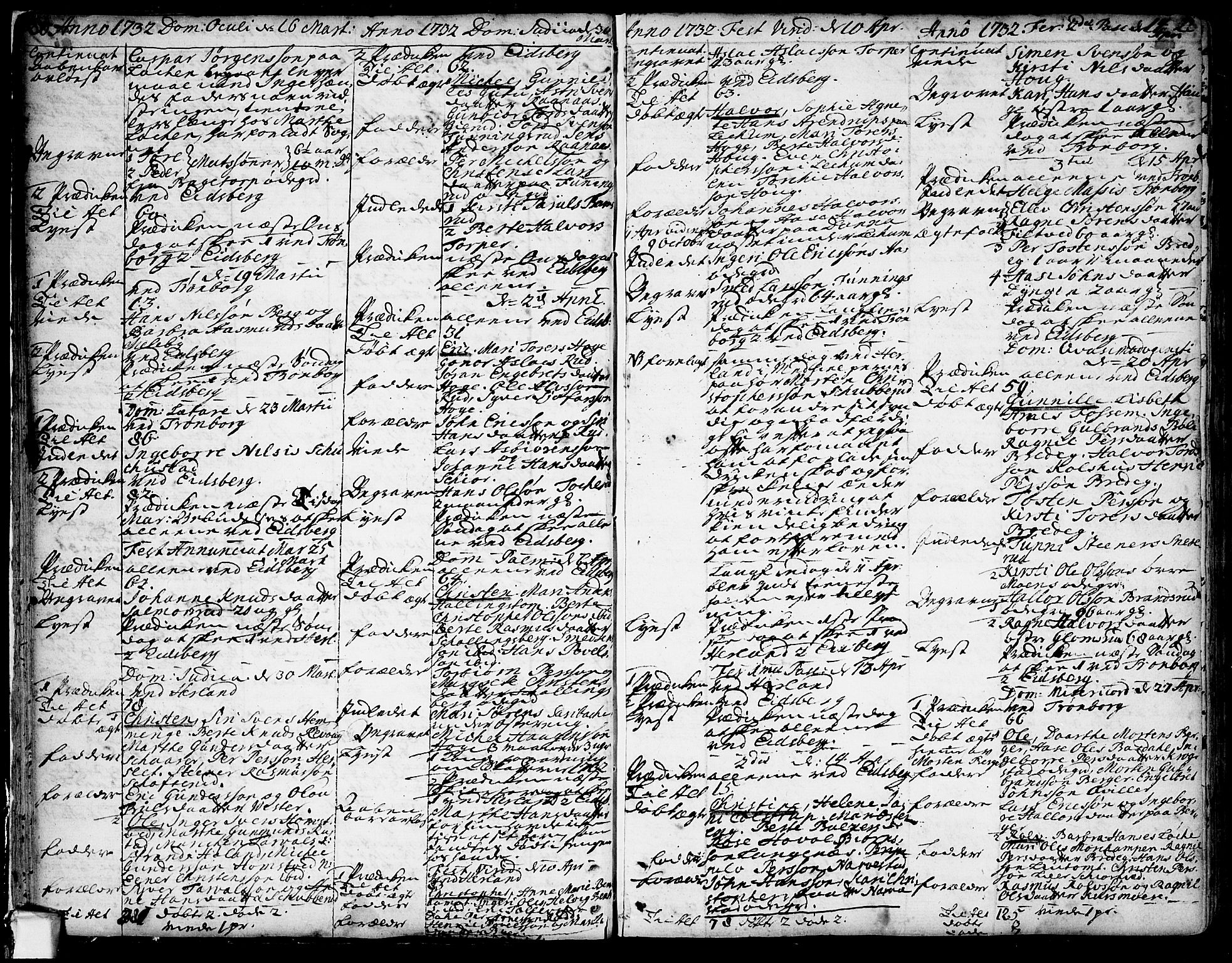Eidsberg prestekontor Kirkebøker, AV/SAO-A-10905/F/Fa/L0002: Parish register (official) no. I 2, 1731-1741, p. 20-21