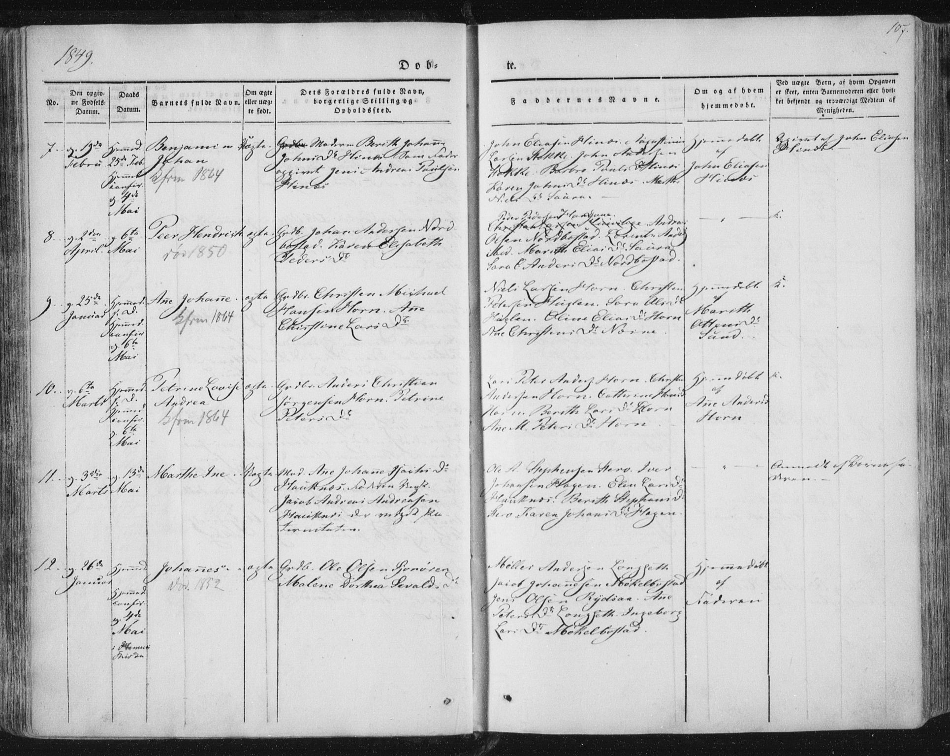 Ministerialprotokoller, klokkerbøker og fødselsregistre - Nordland, AV/SAT-A-1459/838/L0549: Parish register (official) no. 838A07, 1840-1854, p. 107