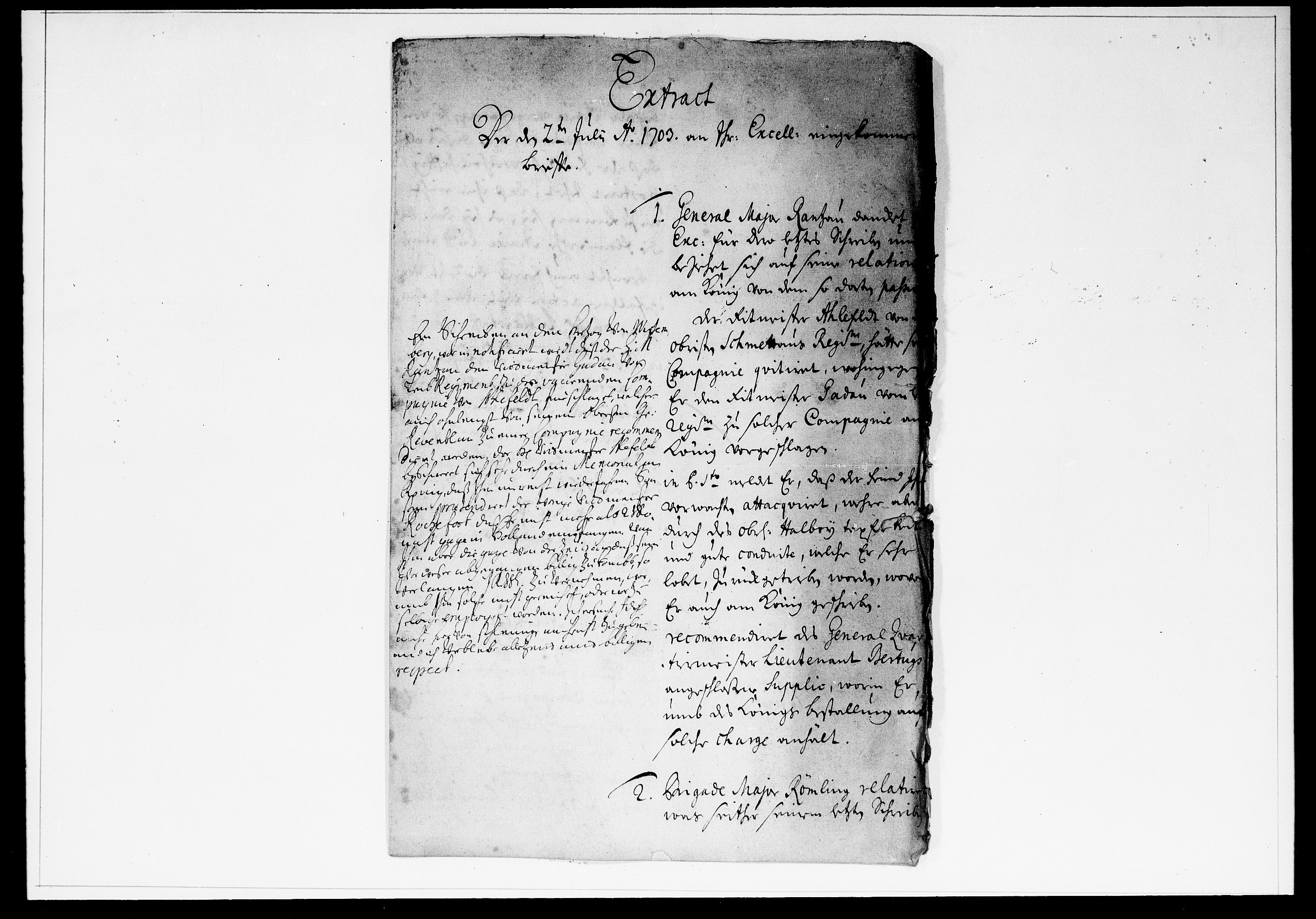 Krigskollegiet, Krigskancelliet, DRA/A-0006/-/0934-0939: Refererede sager, 1703, p. 871
