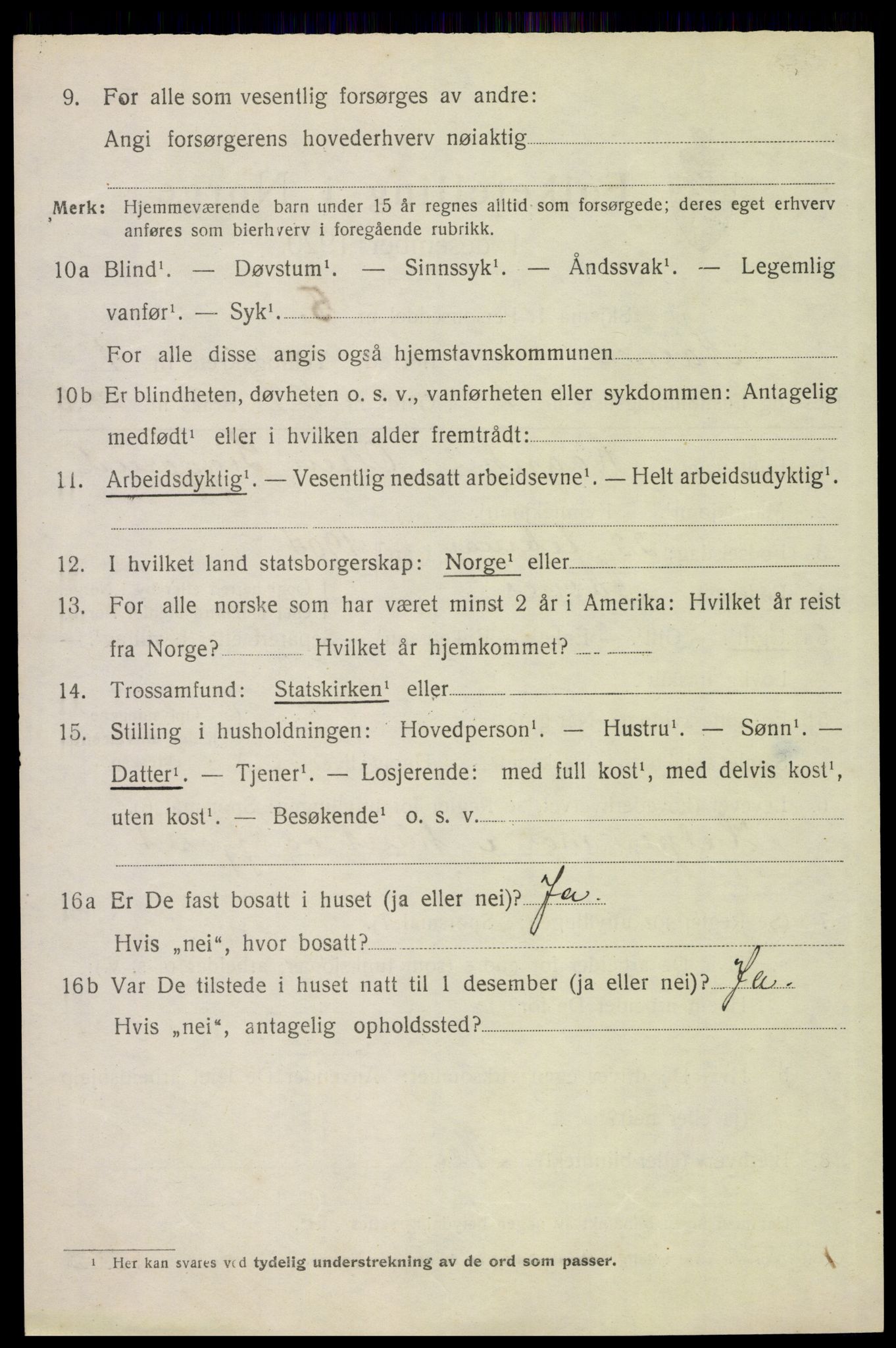 SAH, 1920 census for Åsnes, 1920, p. 2143