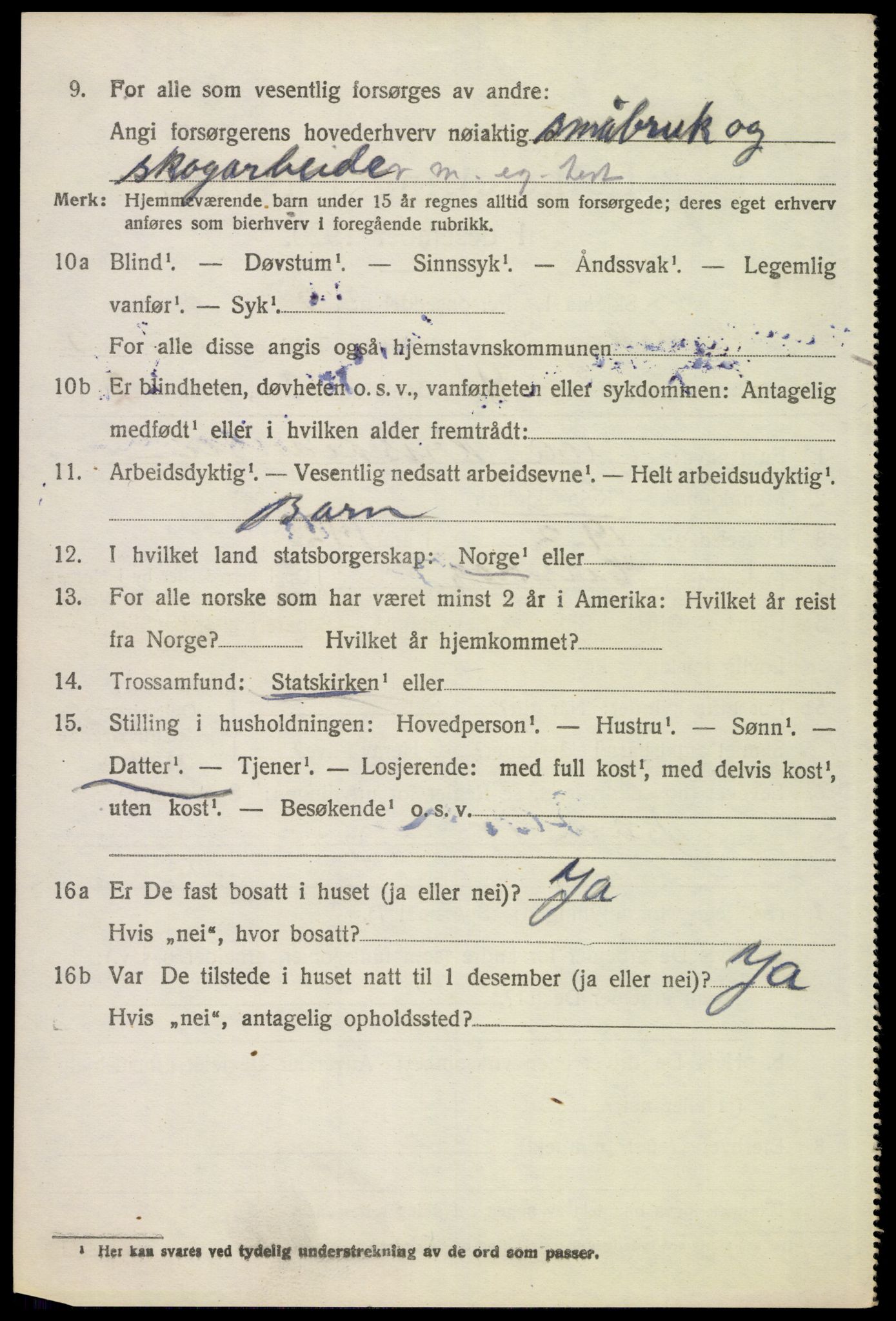 SAH, 1920 census for Eidskog, 1920, p. 4344