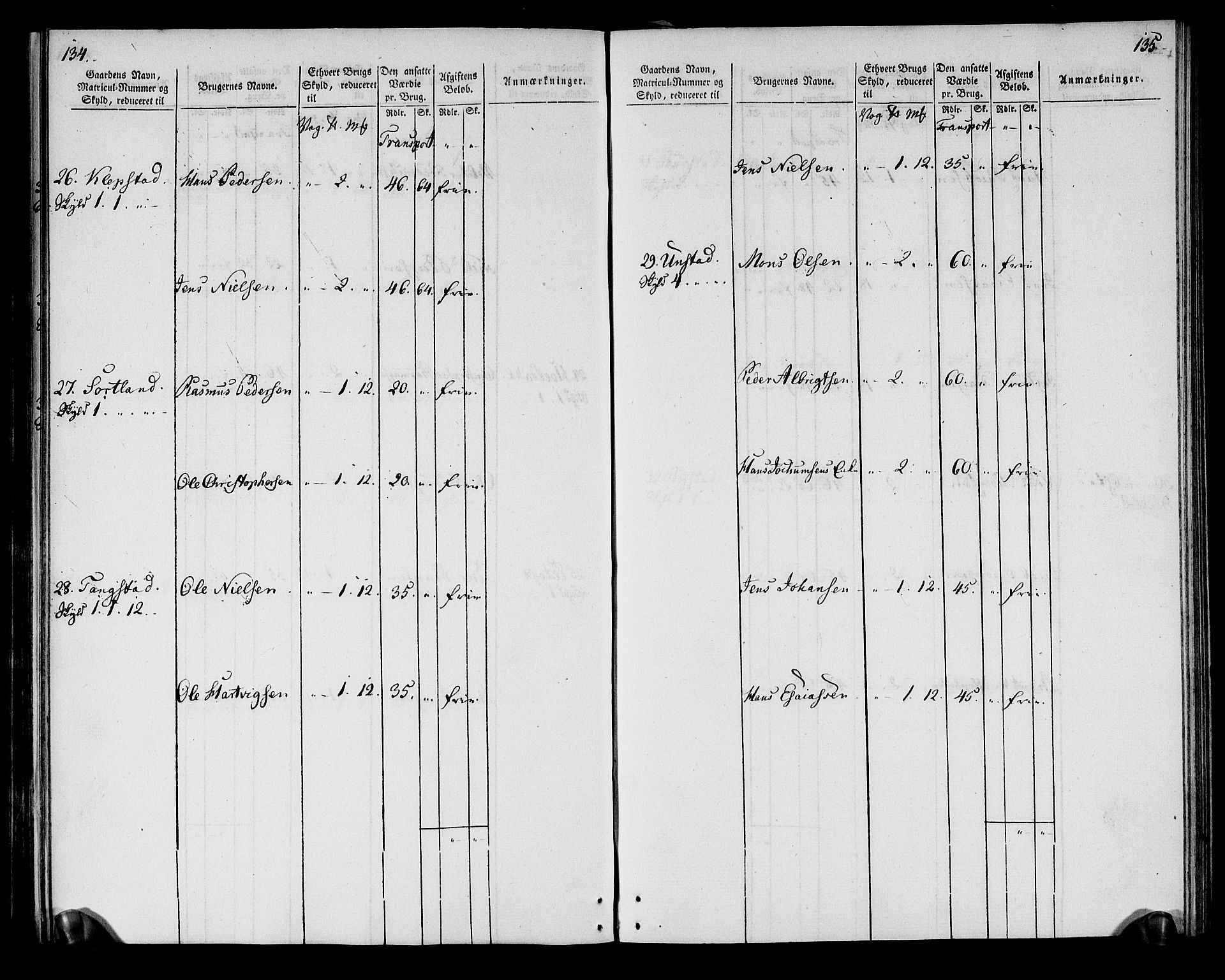 Rentekammeret inntil 1814, Realistisk ordnet avdeling, AV/RA-EA-4070/N/Ne/Nea/L0164: Vesterålen, Andenes og Lofoten fogderi. Oppebørselsregister, 1803, p. 70