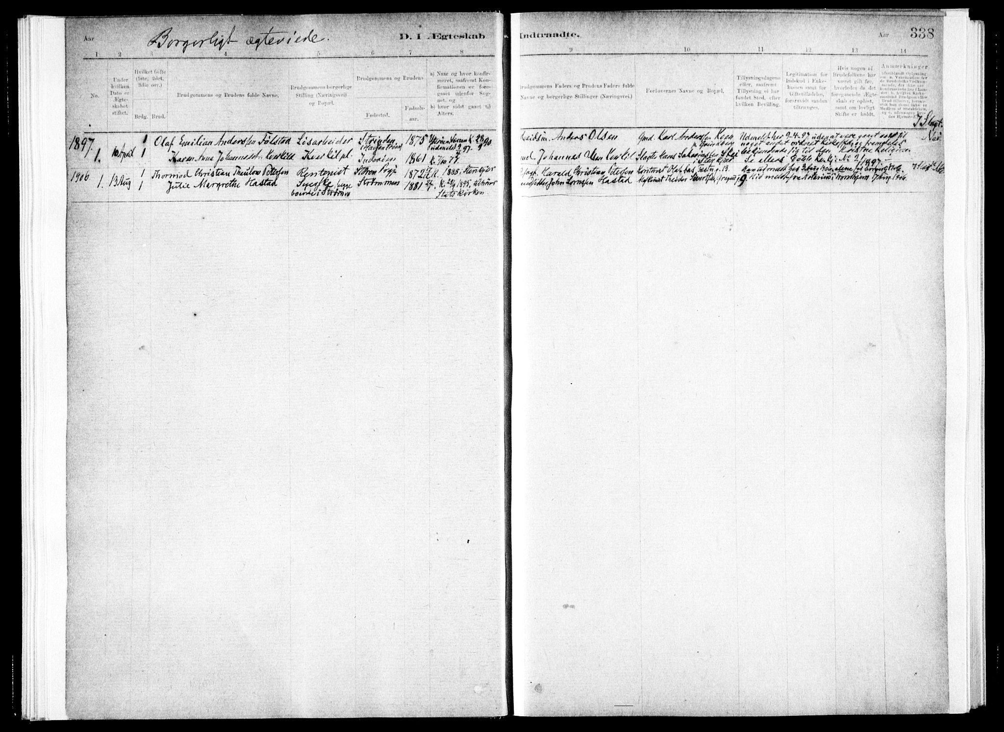 Ministerialprotokoller, klokkerbøker og fødselsregistre - Nord-Trøndelag, SAT/A-1458/730/L0285: Parish register (official) no. 730A10, 1879-1914, p. 338