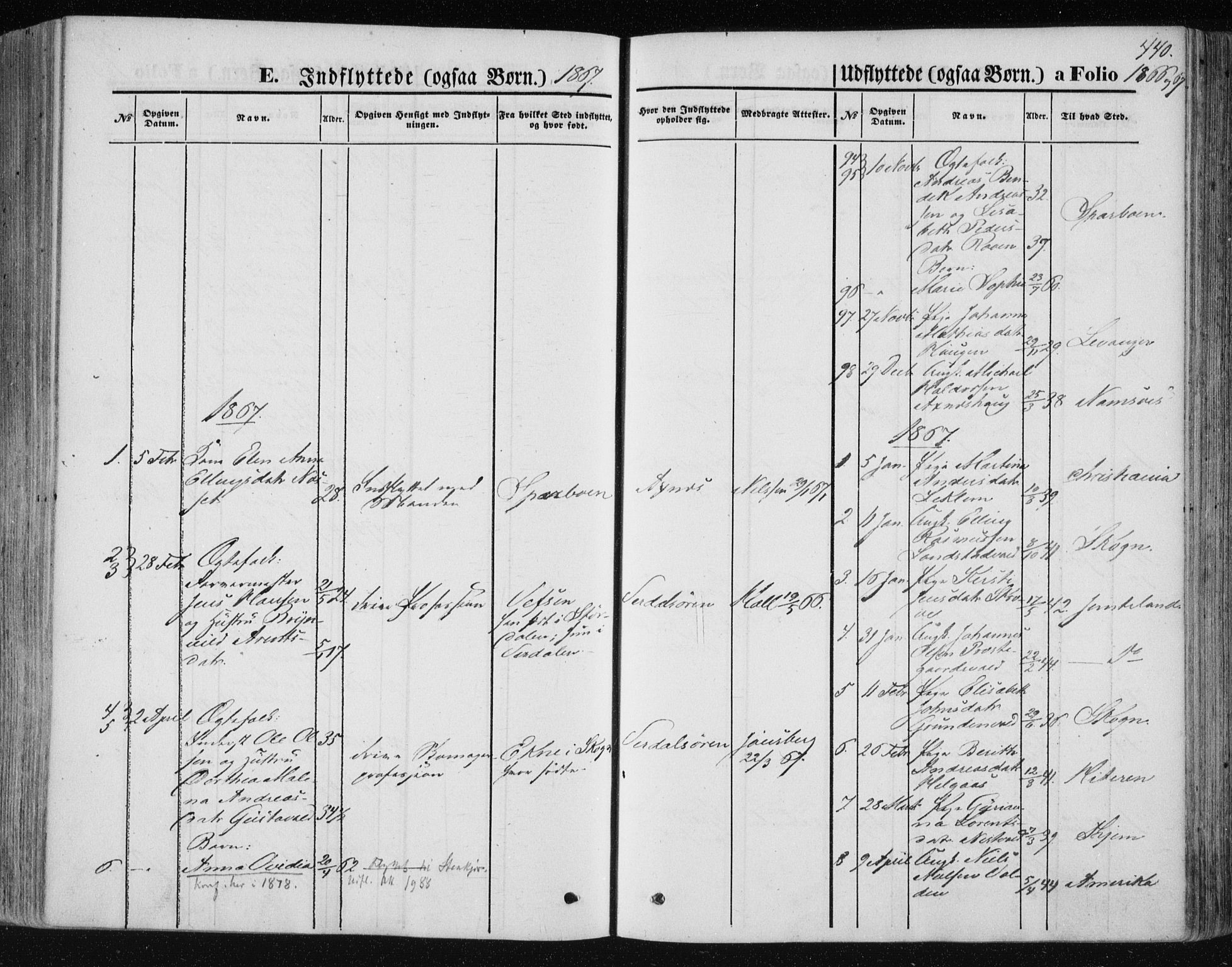 Ministerialprotokoller, klokkerbøker og fødselsregistre - Nord-Trøndelag, SAT/A-1458/723/L0241: Parish register (official) no. 723A10, 1860-1869, p. 440
