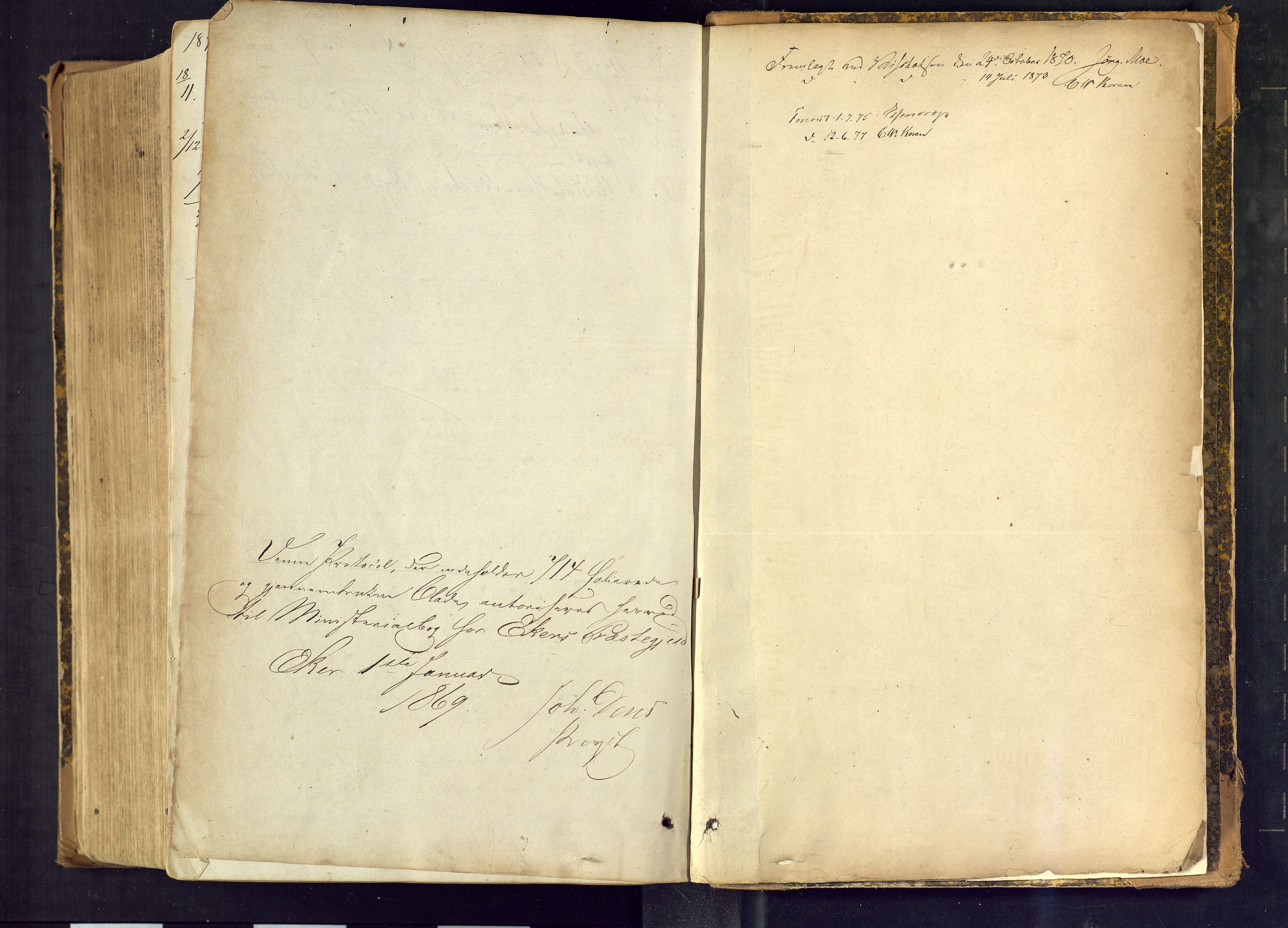 Eiker kirkebøker, SAKO/A-4/F/Fa/L0017: Parish register (official) no. I 17, 1869-1877