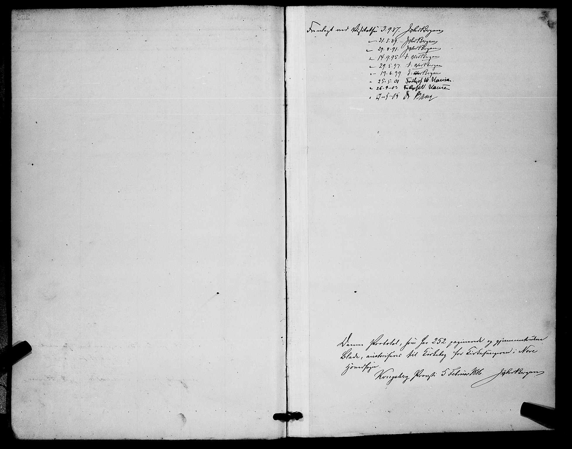 Nore kirkebøker, SAKO/A-238/G/Ga/L0003: Parish register (copy) no. I 3, 1886-1903