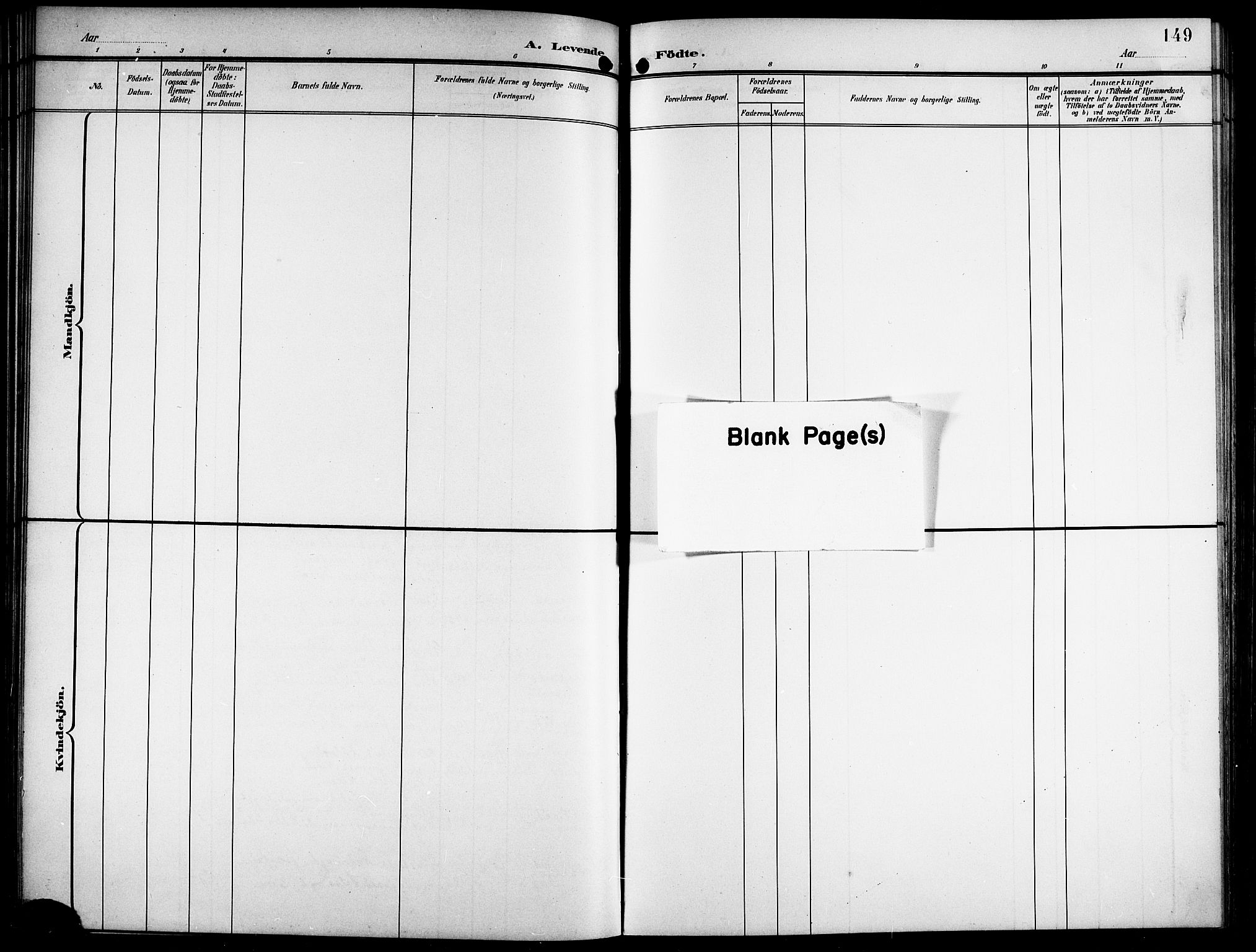 Ministerialprotokoller, klokkerbøker og fødselsregistre - Nordland, AV/SAT-A-1459/841/L0621: Parish register (copy) no. 841C05, 1897-1923, p. 149