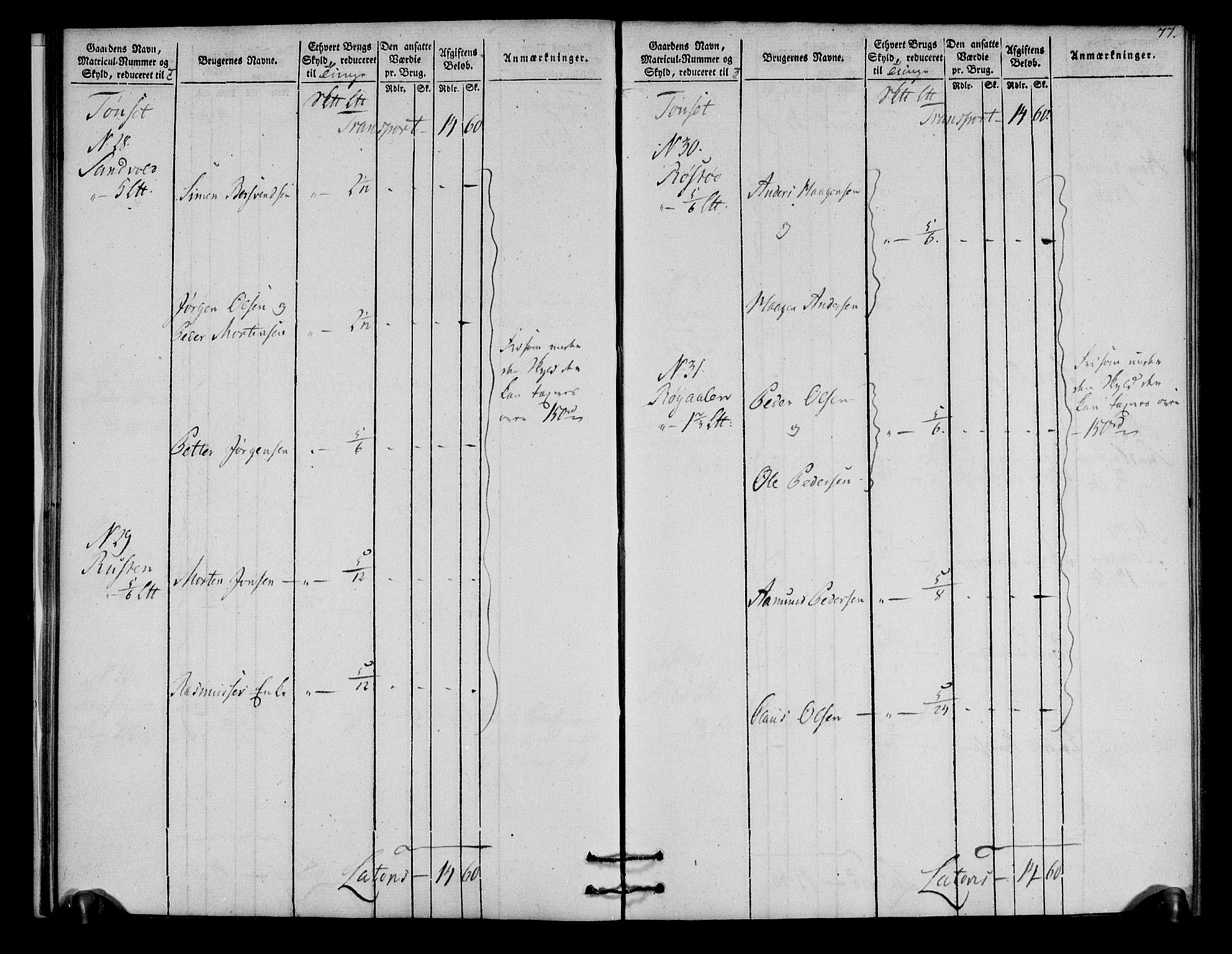 Rentekammeret inntil 1814, Realistisk ordnet avdeling, AV/RA-EA-4070/N/Ne/Nea/L0030: Østerdal fogderi. Oppebørselsregister, 1803-1804, p. 80