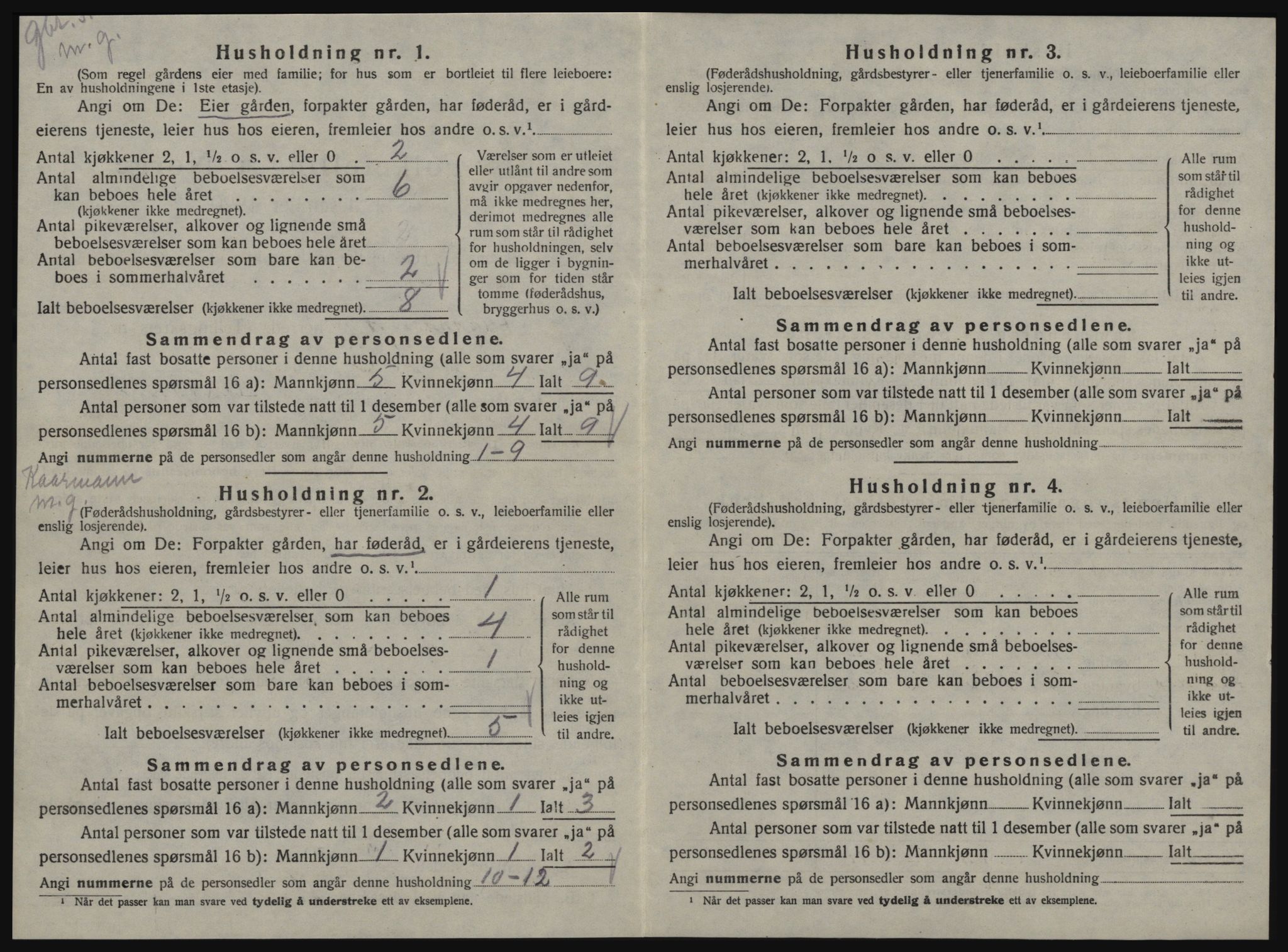 SAT, 1920 census for Geitastrand, 1920, p. 234