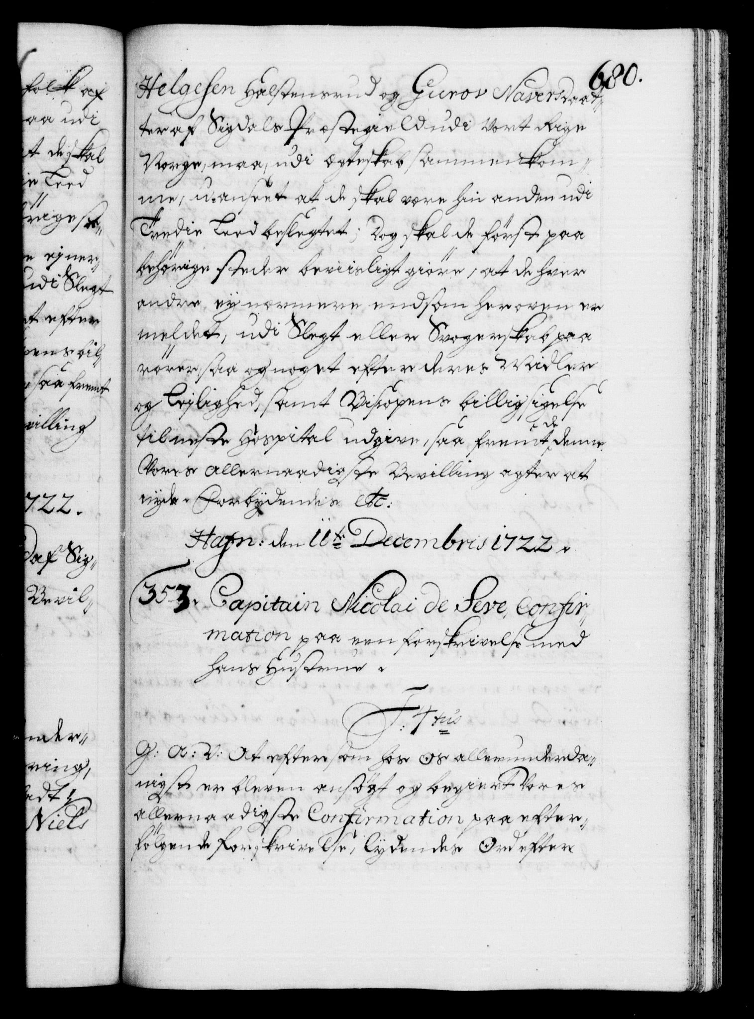 Danske Kanselli 1572-1799, AV/RA-EA-3023/F/Fc/Fca/Fcaa/L0023: Norske registre, 1720-1722, p. 680a