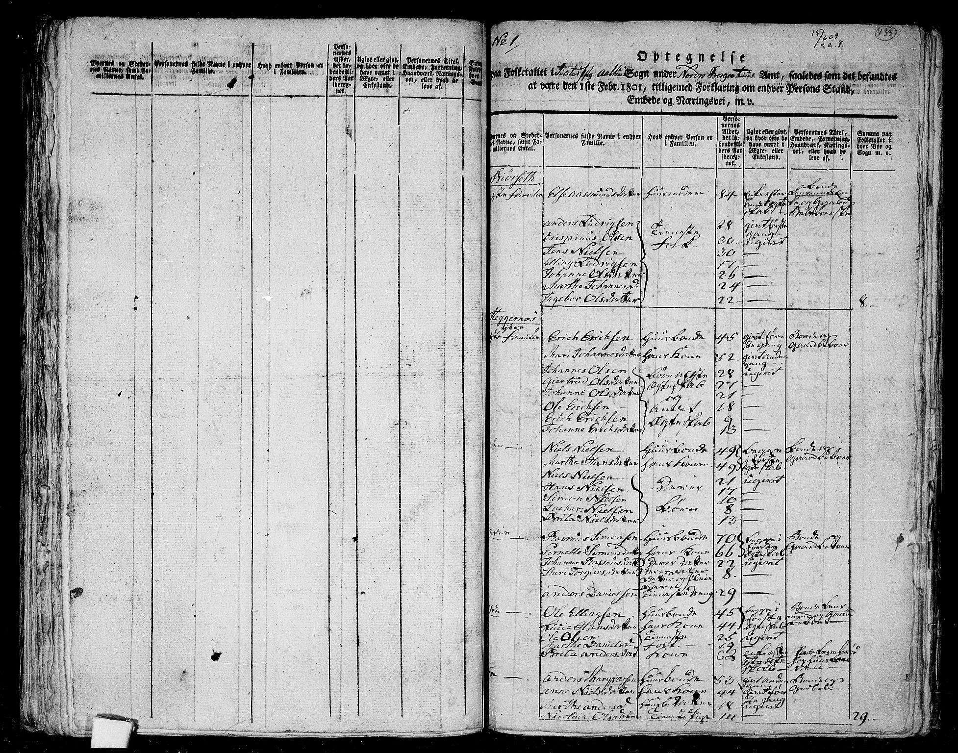 RA, 1801 census for 1431P Jølster, 1801, p. 432b-433a