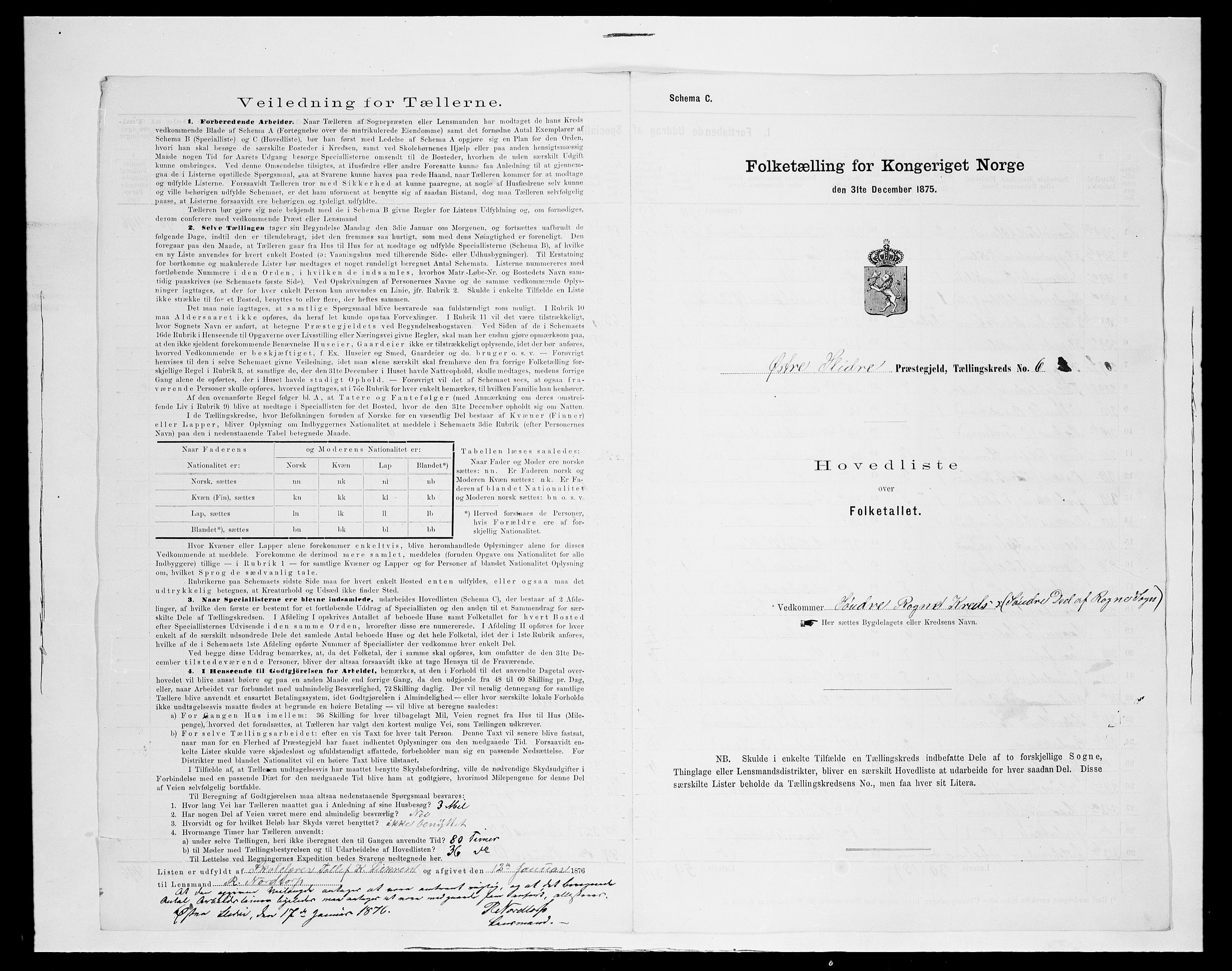 SAH, 1875 census for 0544P Øystre Slidre, 1875, p. 20