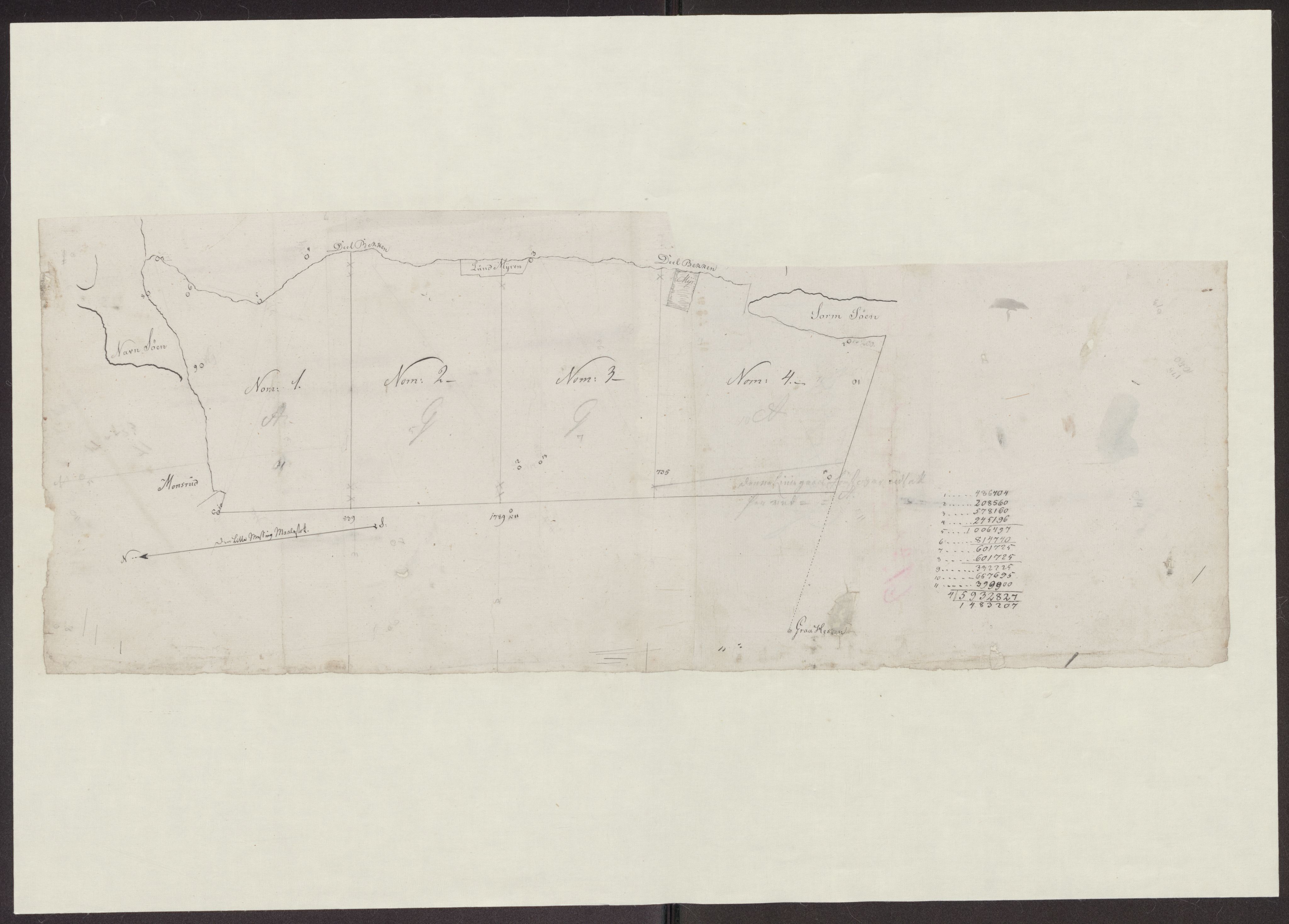 Kartsamlingen - Statsarkivet i Hamar, AV/SAH-KART-001/F/Fa/L0001: Kart, 1629-1992, p. 70