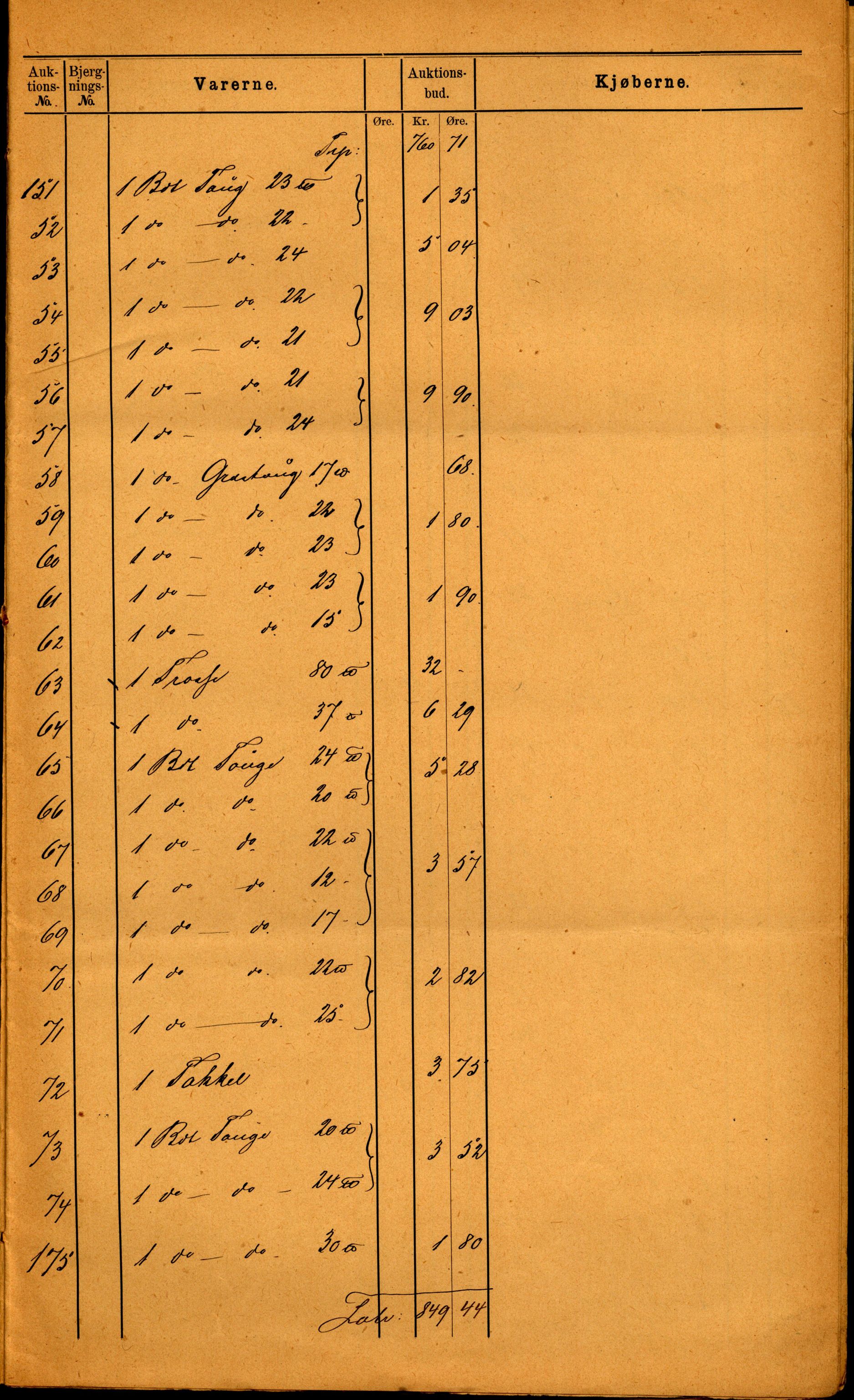 Pa 63 - Østlandske skibsassuranceforening, VEMU/A-1079/G/Ga/L0020/0001: Havaridokumenter / Tellus, Telanak, Wilhelmine, 1887, p. 157