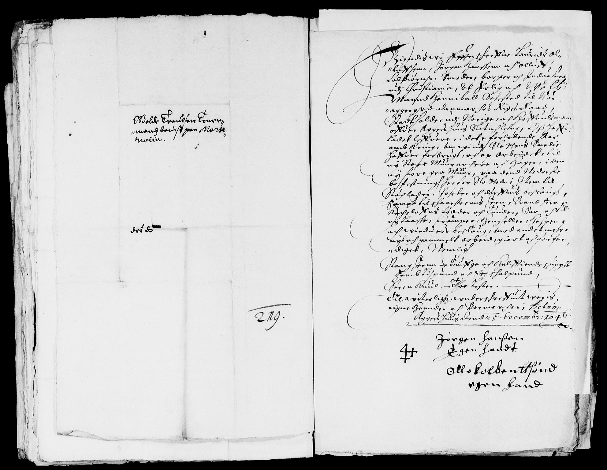 Rentekammeret inntil 1814, Reviderte regnskaper, Lensregnskaper, AV/RA-EA-5023/R/Rb/Rba/L0185: Akershus len, 1645-1646