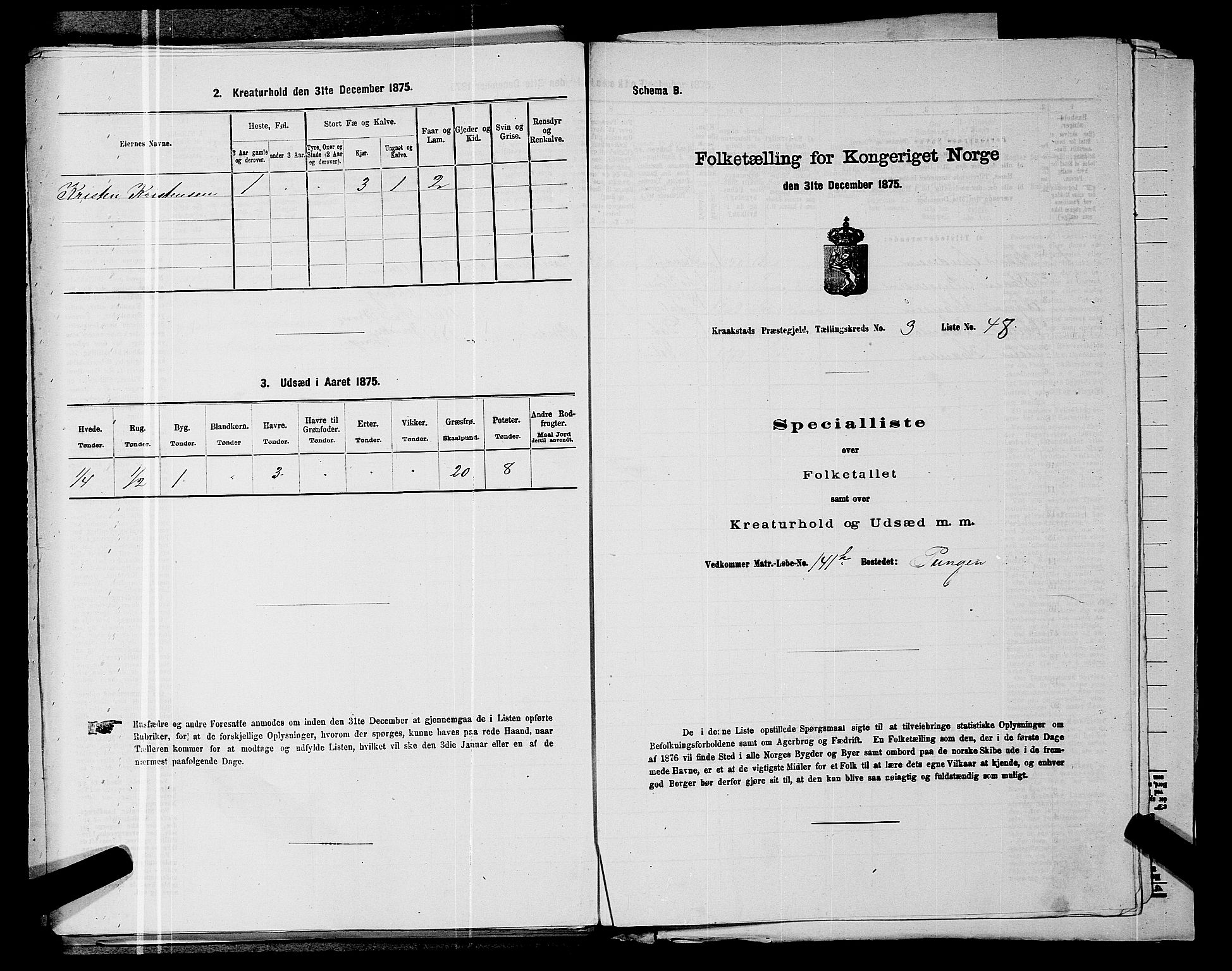 RA, 1875 census for 0212P Kråkstad, 1875, p. 401