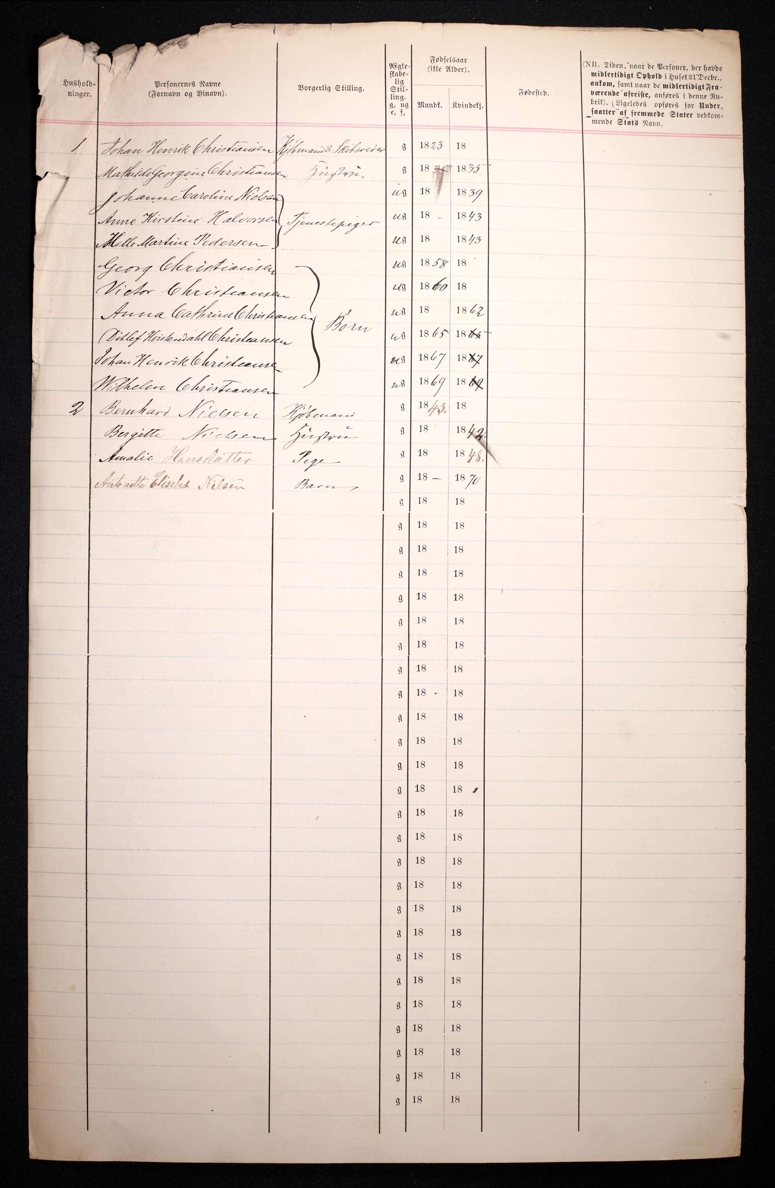 RA, 1870 census for 0705 Tønsberg, 1870, p. 69