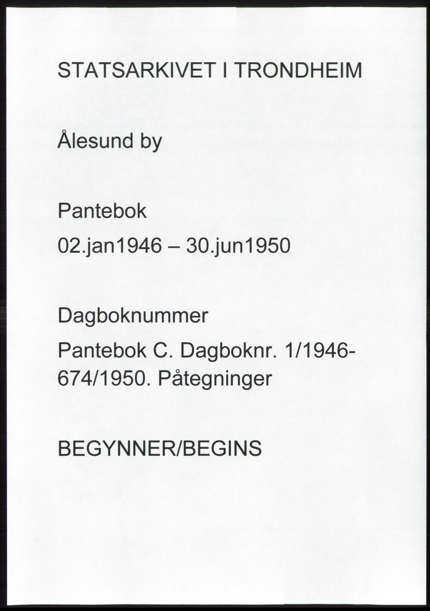 Ålesund byfogd, AV/SAT-A-4384: Mortgage book no. C34-35, 1946-1950, Deed date: 02.01.1946