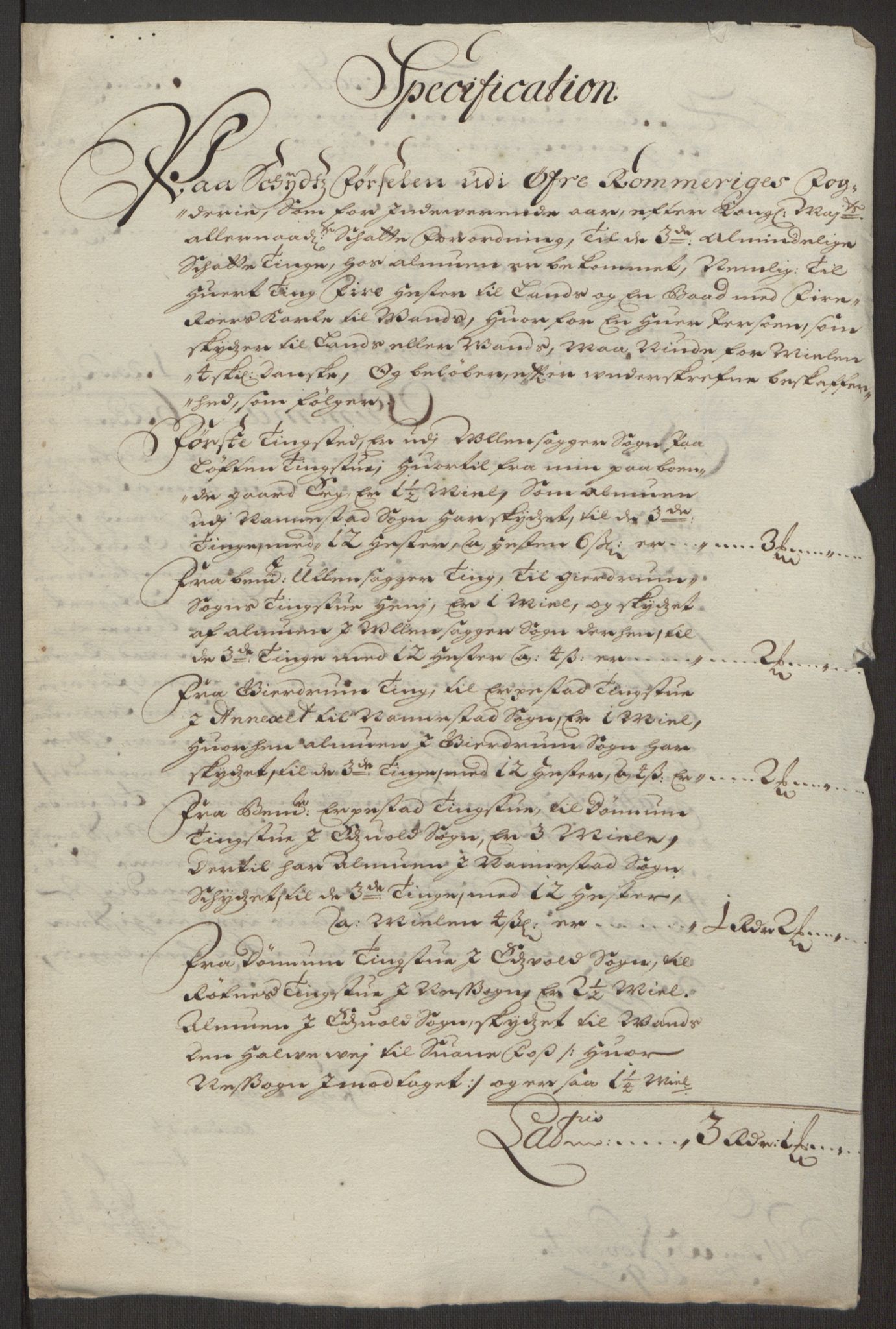 Rentekammeret inntil 1814, Reviderte regnskaper, Fogderegnskap, AV/RA-EA-4092/R12/L0707: Fogderegnskap Øvre Romerike, 1695, p. 263