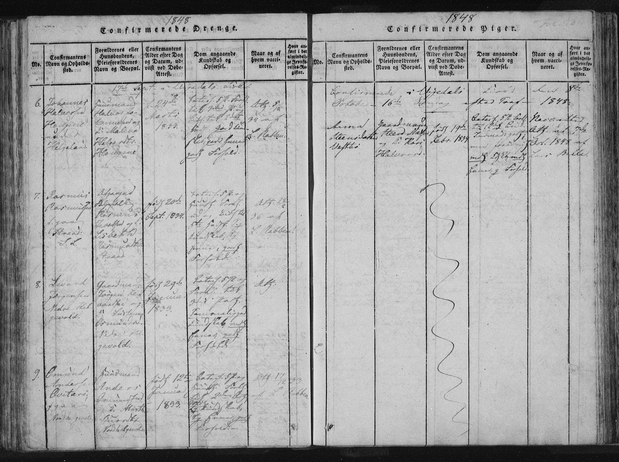 Vikedal sokneprestkontor, AV/SAST-A-101840/01/IV: Parish register (official) no. A 4, 1816-1850