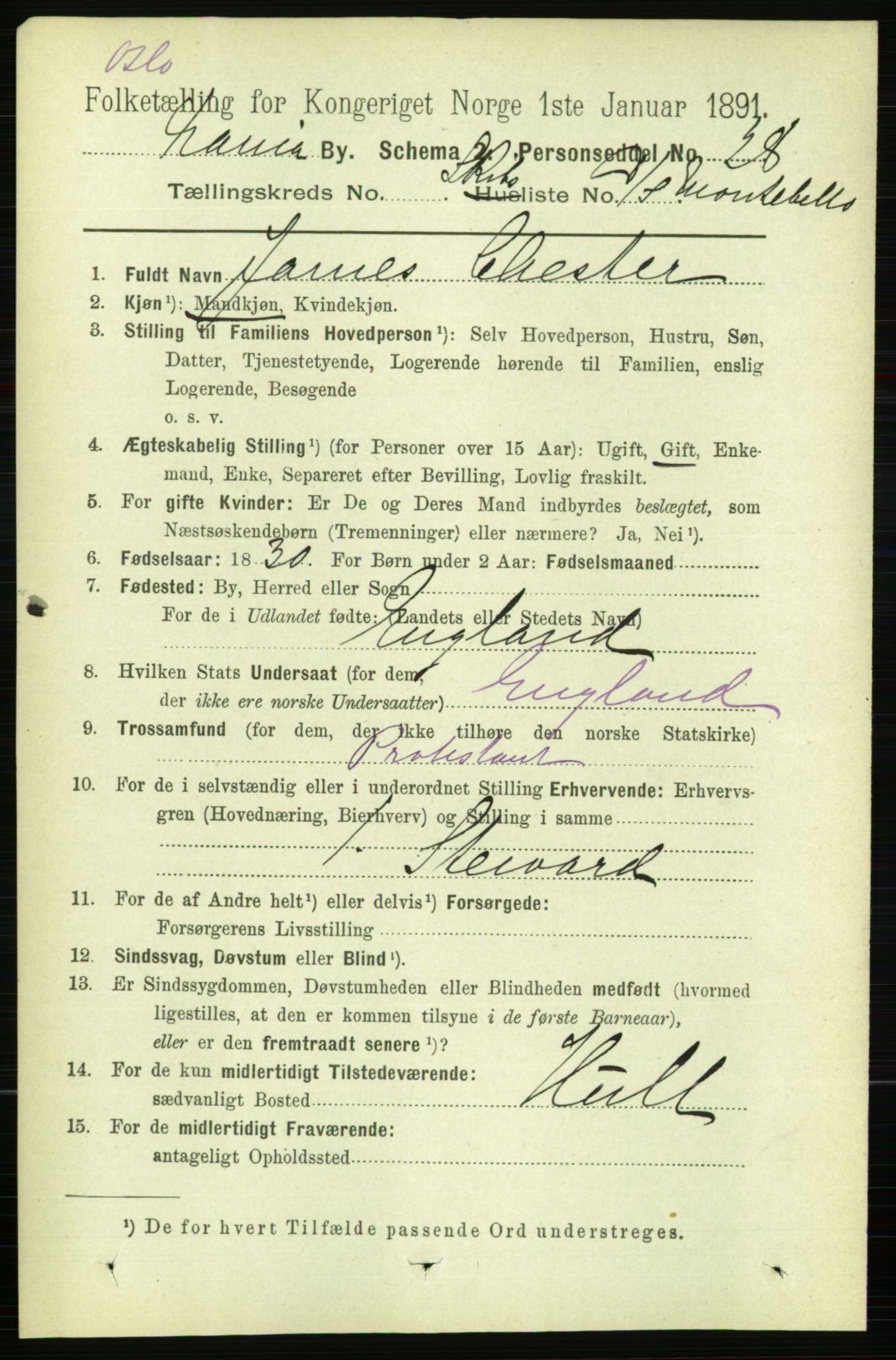 RA, 1891 census for 0301 Kristiania, 1891, p. 122790