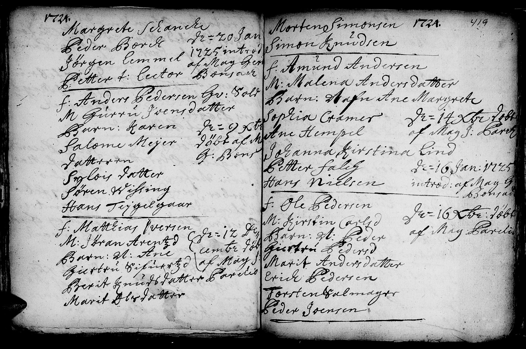 Ministerialprotokoller, klokkerbøker og fødselsregistre - Sør-Trøndelag, SAT/A-1456/601/L0035: Parish register (official) no. 601A03, 1713-1728, p. 419