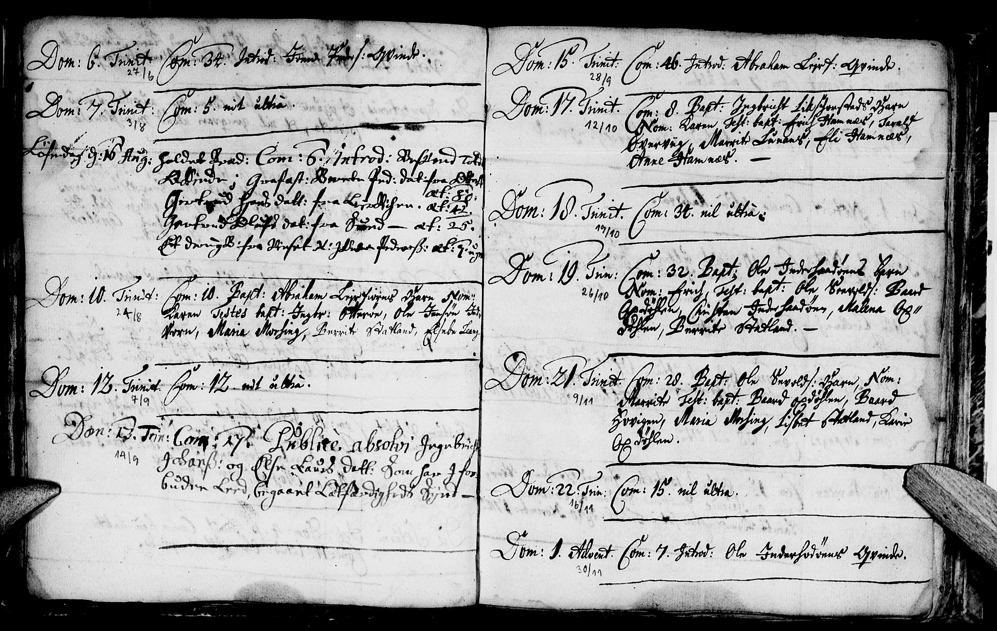 Ministerialprotokoller, klokkerbøker og fødselsregistre - Nord-Trøndelag, SAT/A-1458/774/L0627: Parish register (official) no. 774A01, 1693-1738