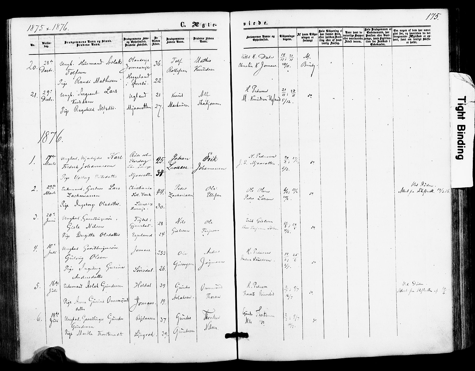 Froland sokneprestkontor, AV/SAK-1111-0013/F/Fa/L0003: Parish register (official) no. A 3, 1864-1881, p. 175