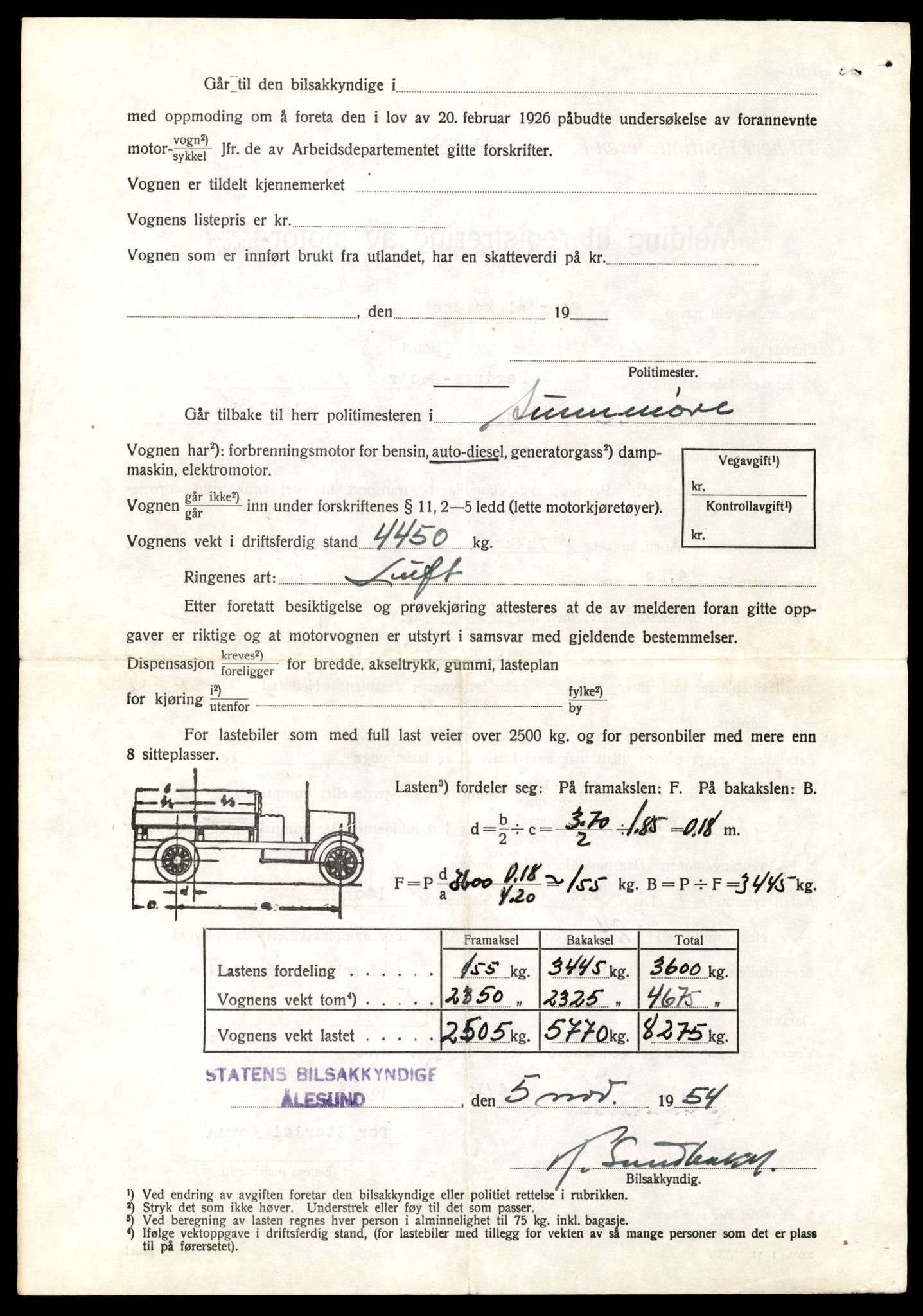 Møre og Romsdal vegkontor - Ålesund trafikkstasjon, SAT/A-4099/F/Fe/L0033: Registreringskort for kjøretøy T 12151 - T 12474, 1927-1998, p. 3708