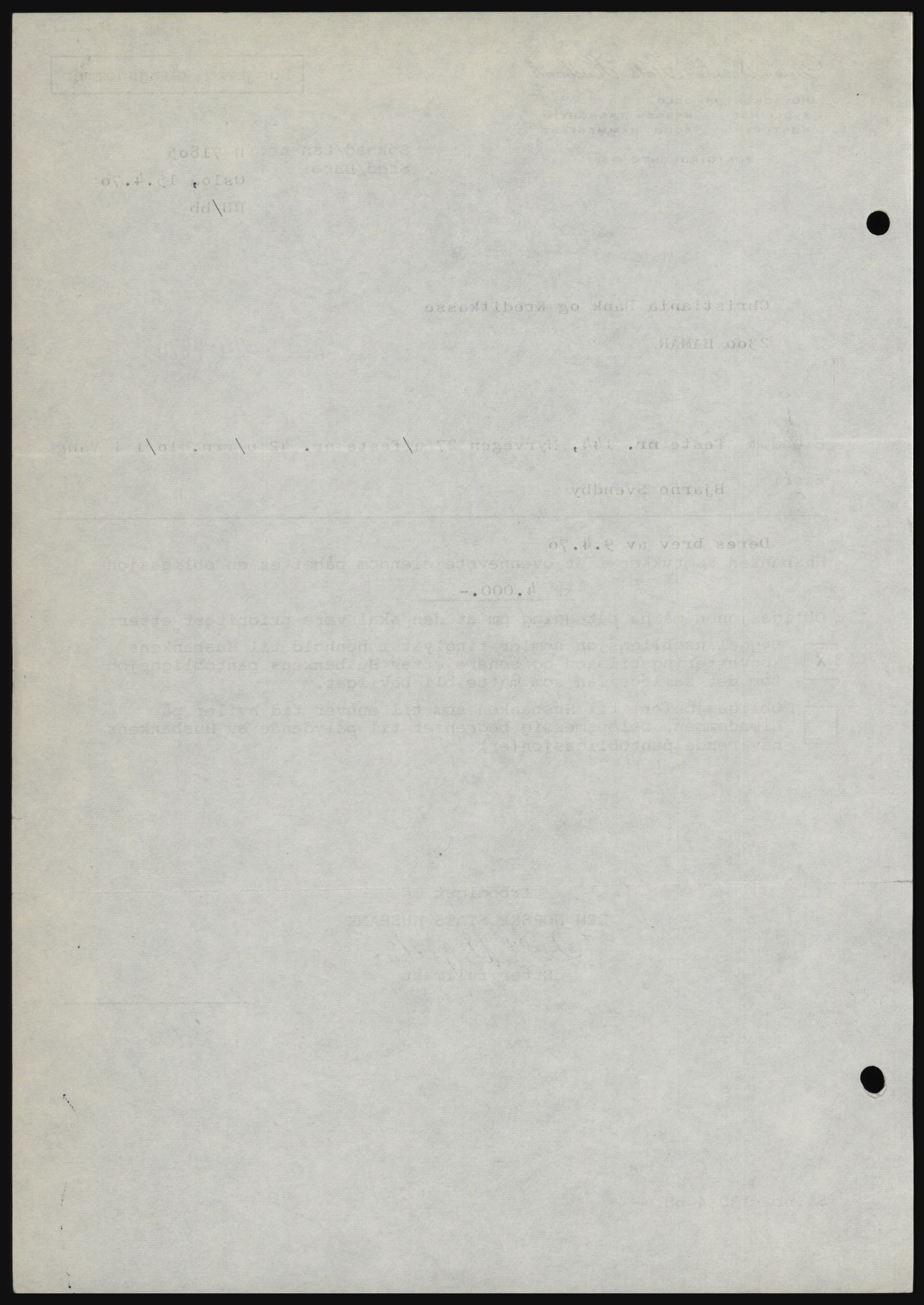 Nord-Hedmark sorenskriveri, SAH/TING-012/H/Hc/L0033: Mortgage book no. 33, 1970-1970, Diary no: : 2251/1970