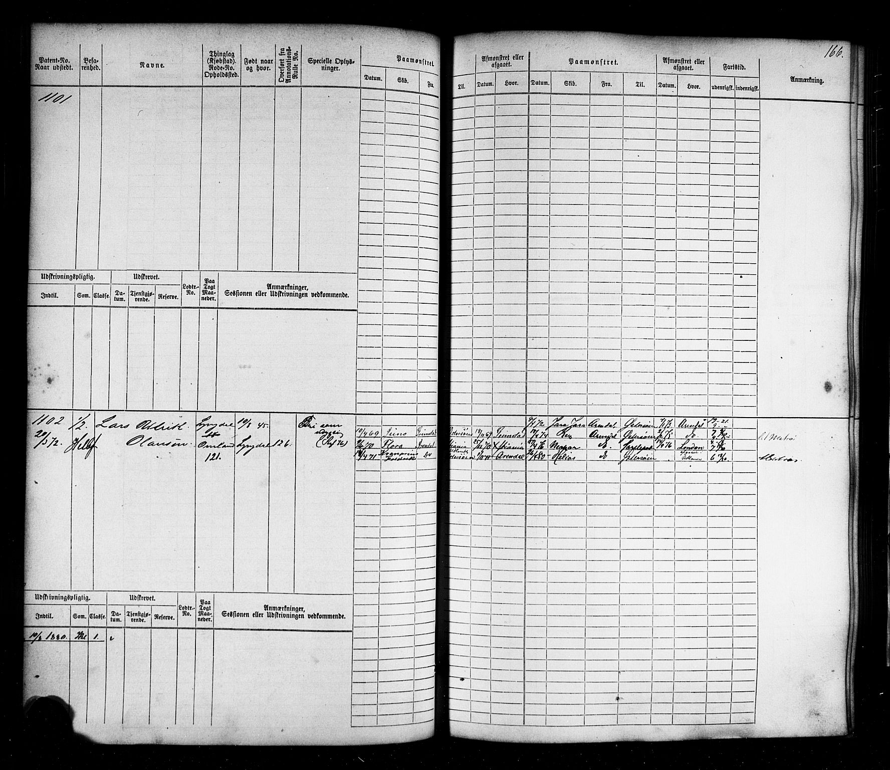 Farsund mønstringskrets, AV/SAK-2031-0017/F/Fb/L0016: Hovedrulle nr 771-1536, Z-8, 1868-1904, p. 178