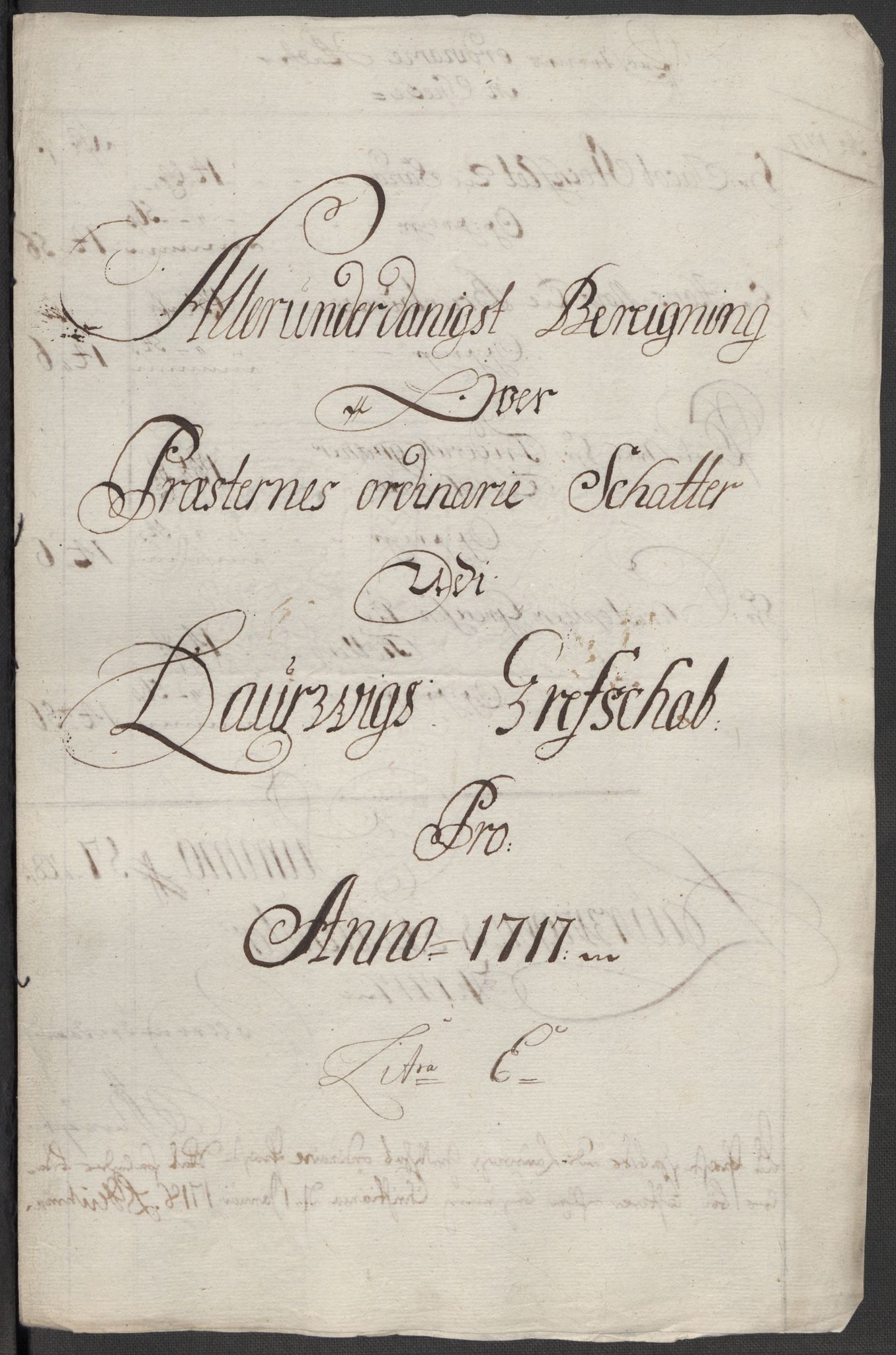 Rentekammeret inntil 1814, Reviderte regnskaper, Fogderegnskap, RA/EA-4092/R33/L1987: Fogderegnskap Larvik grevskap, 1716-1717, p. 495