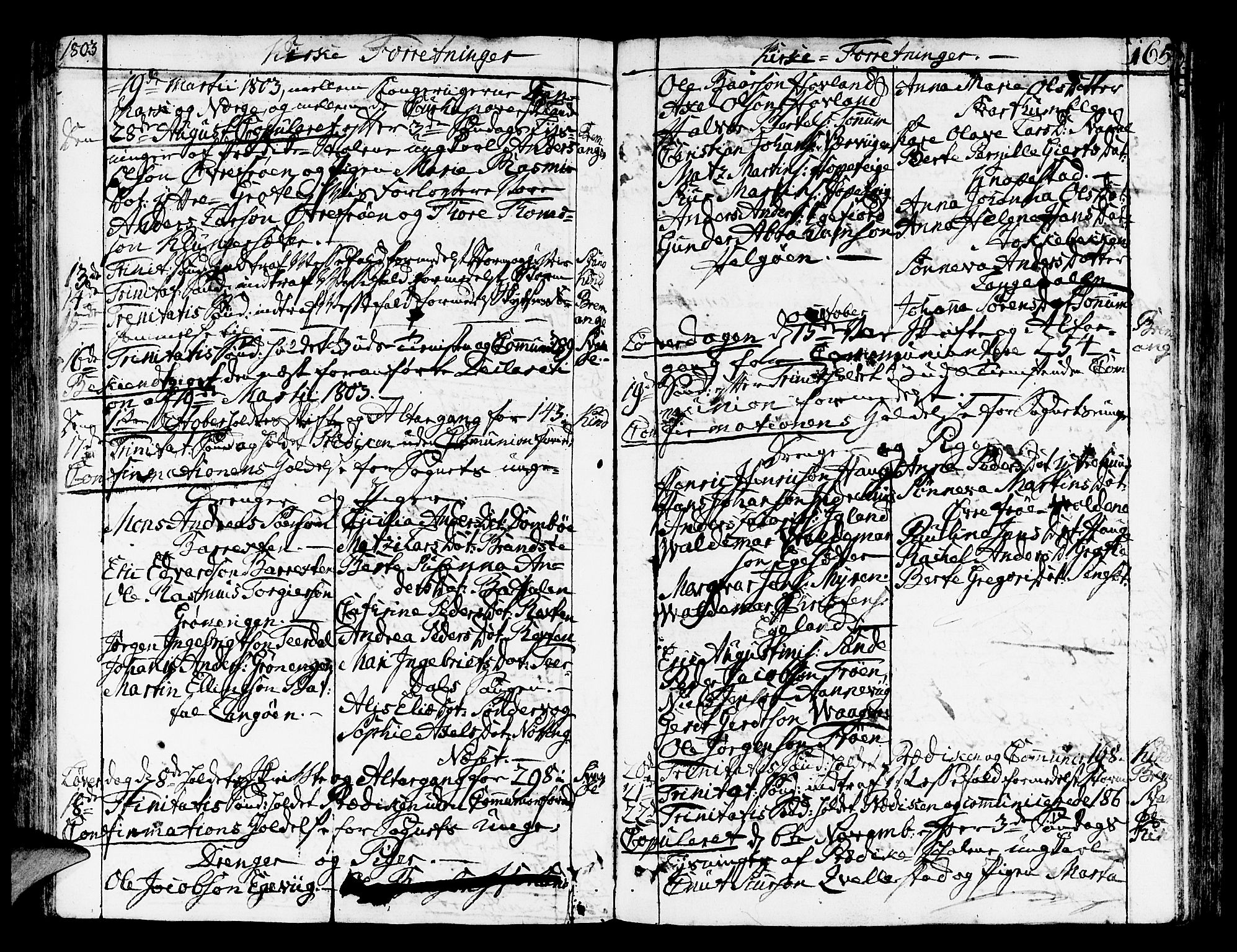 Kinn sokneprestembete, SAB/A-80801/H/Haa/Haaa/L0003: Parish register (official) no. A 3, 1785-1821, p. 165