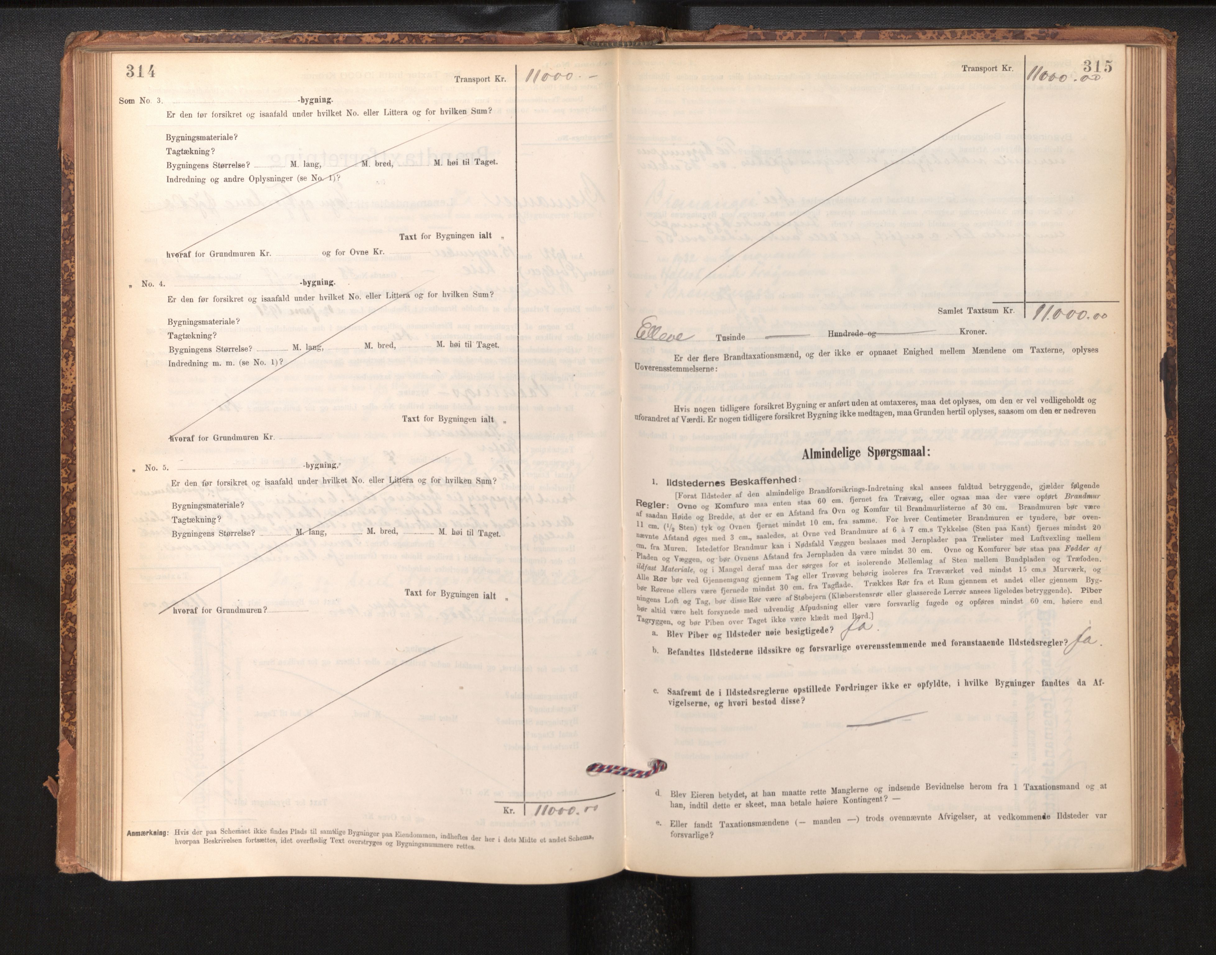 Lensmannen i Bremanger, AV/SAB-A-26701/0012/L0007: Branntakstprotokoll, skjematakst, 1895-1936, p. 314-315