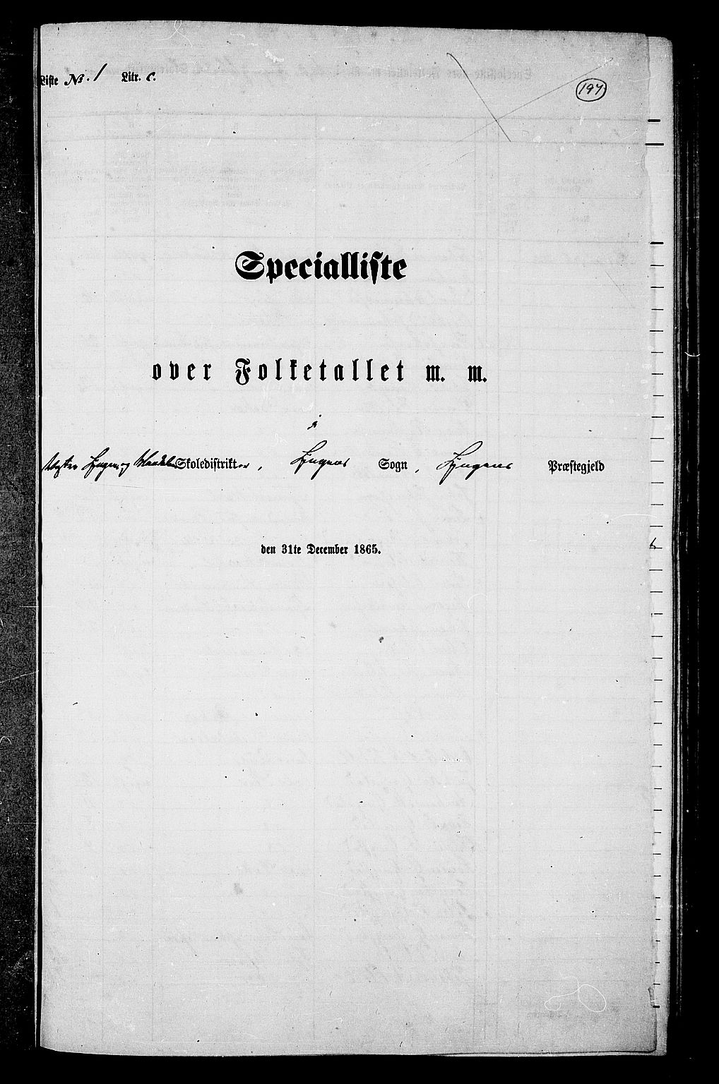 RA, 1865 census for Lyngen, 1865, p. 32