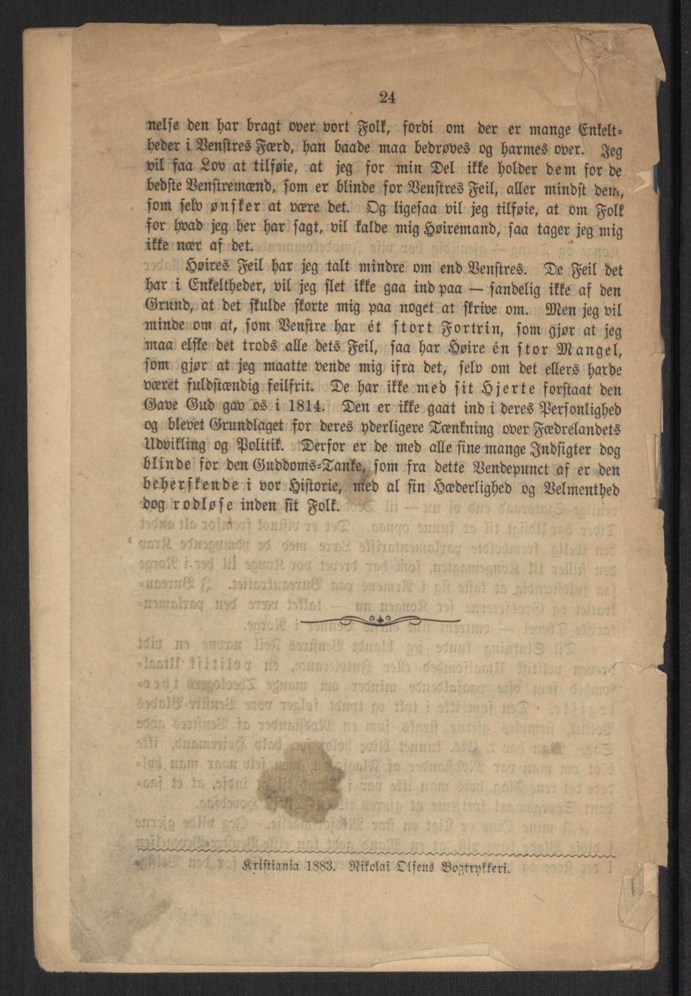 Venstres Hovedorganisasjon, RA/PA-0876/X/L0001: De eldste skrifter, 1860-1936, p. 418