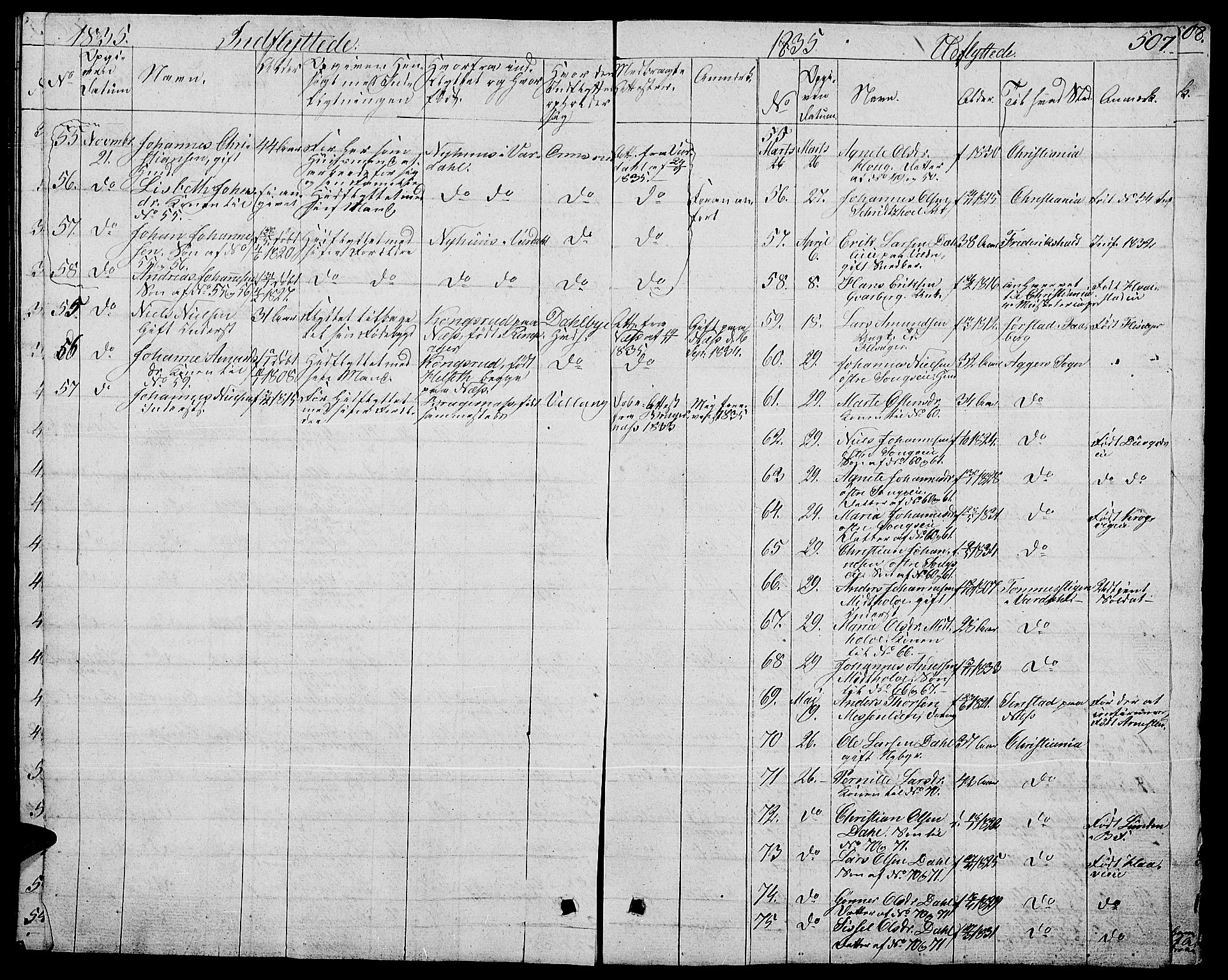 Ringsaker prestekontor, AV/SAH-PREST-014/L/La/L0004: Parish register (copy) no. 4, 1827-1838, p. 507