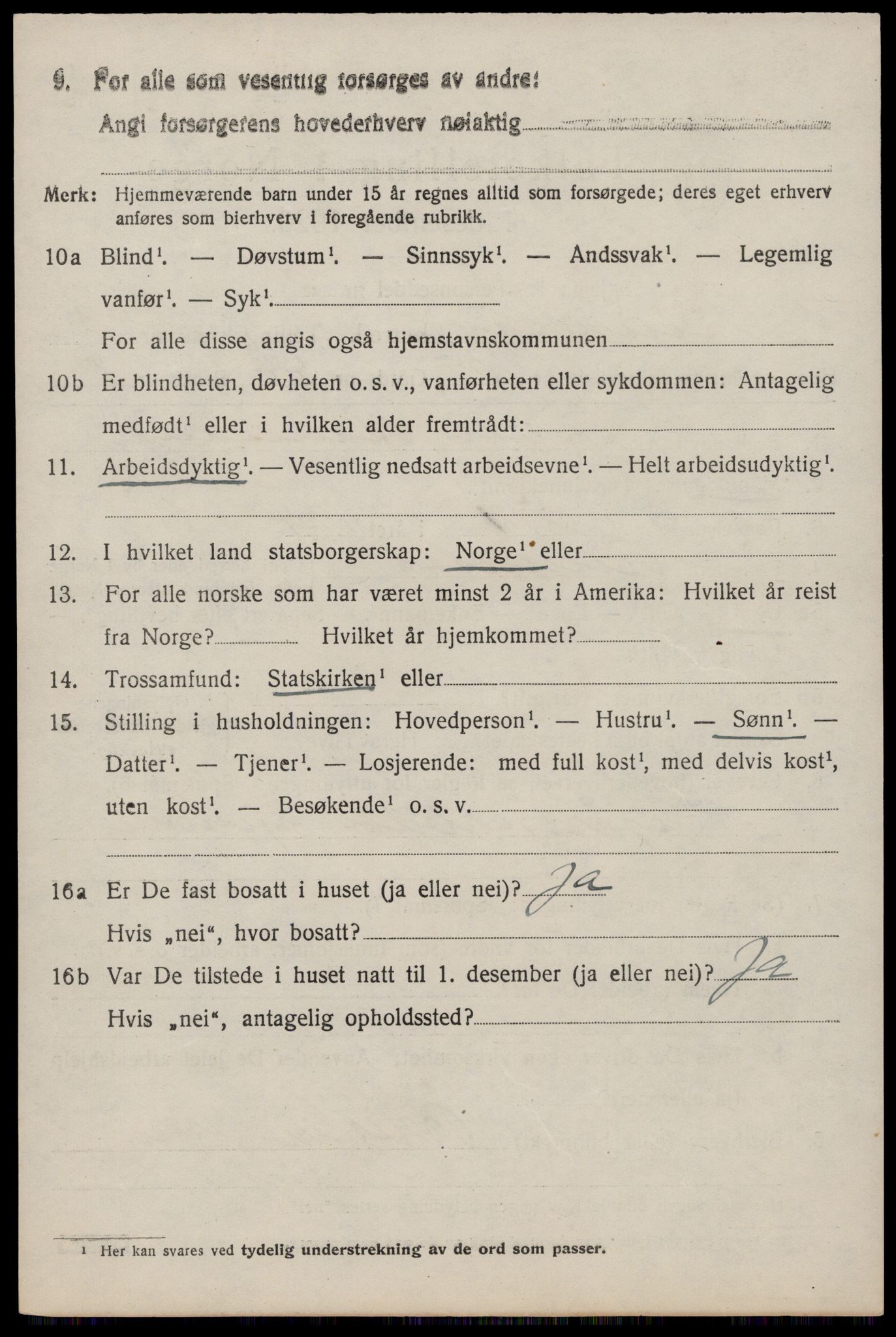 SAST, 1920 census for Rennesøy, 1920, p. 2361