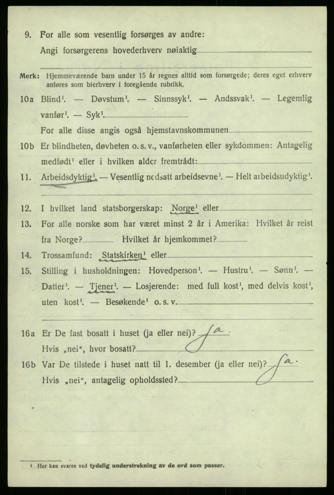 SAB, 1920 census for Kyrkjebø, 1920, p. 5726