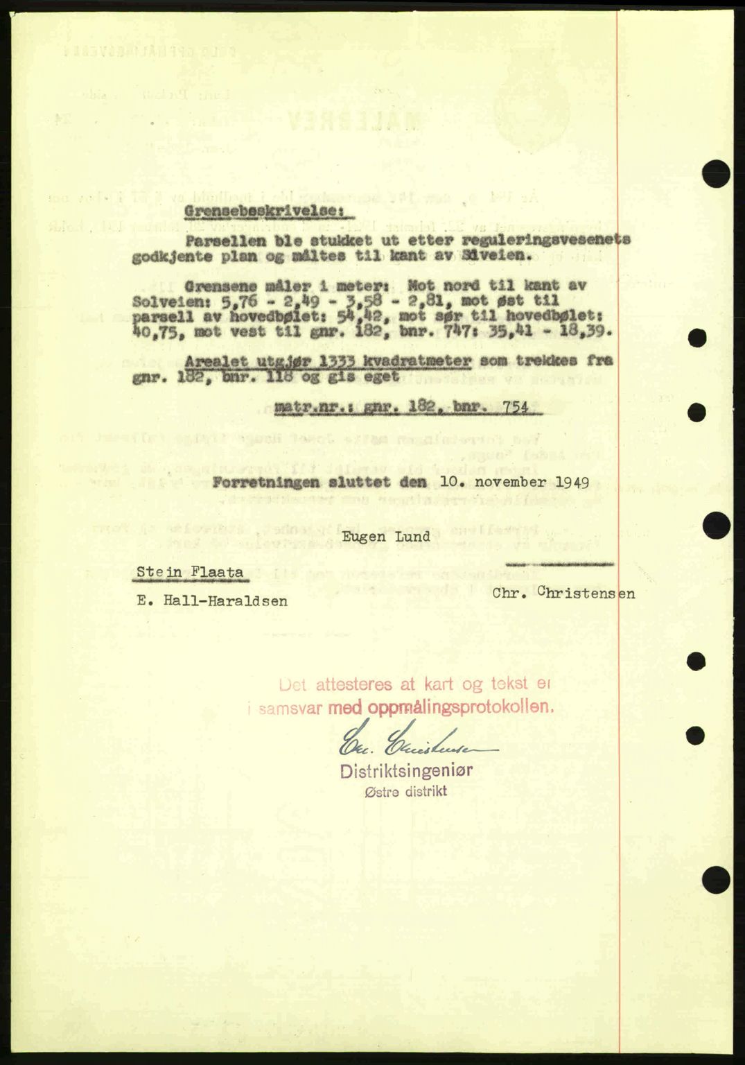 Oslo byskriverembete, AV/SAO-A-10227/G/Gb/Gbd/Gbda/L0017: Mortgage book no. A215, 1949-1950, Diary no: : 15631/1949