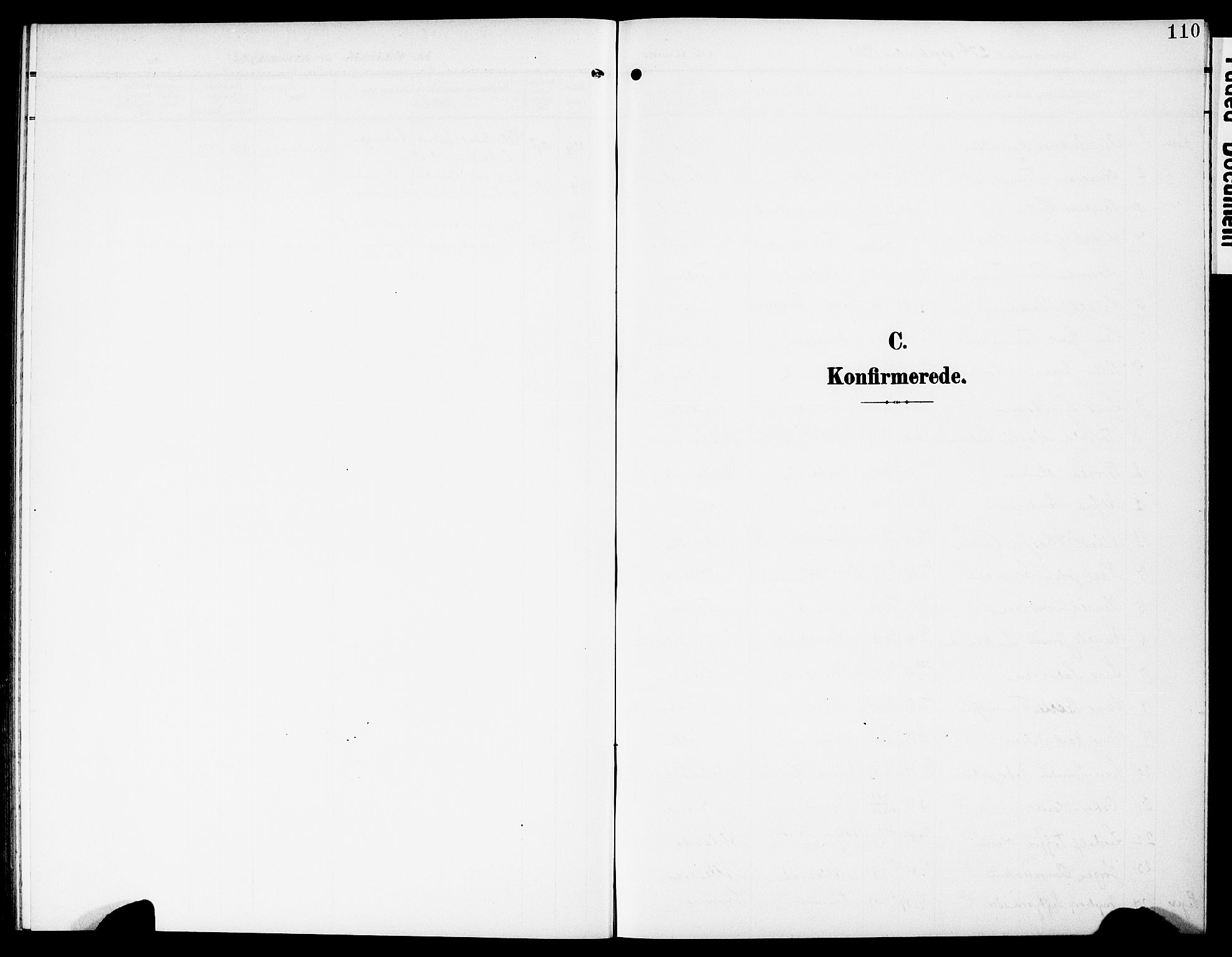 Flekkefjord sokneprestkontor, SAK/1111-0012/F/Fb/Fbc/L0008: Parish register (copy) no. B 8, 1903-1931, p. 110
