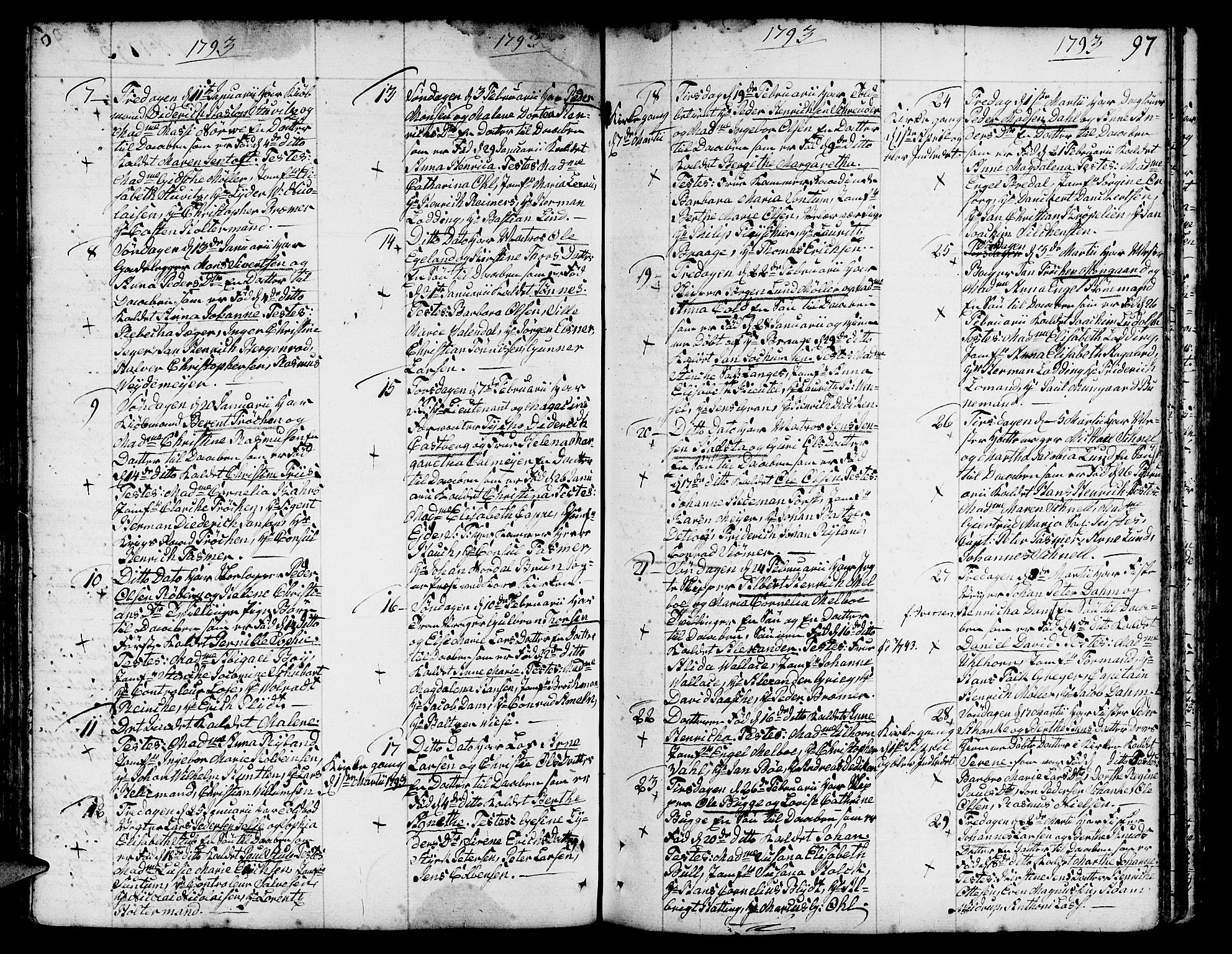 Nykirken Sokneprestembete, AV/SAB-A-77101/H/Haa/L0005: Parish register (official) no. A 5, 1775-1808, p. 97