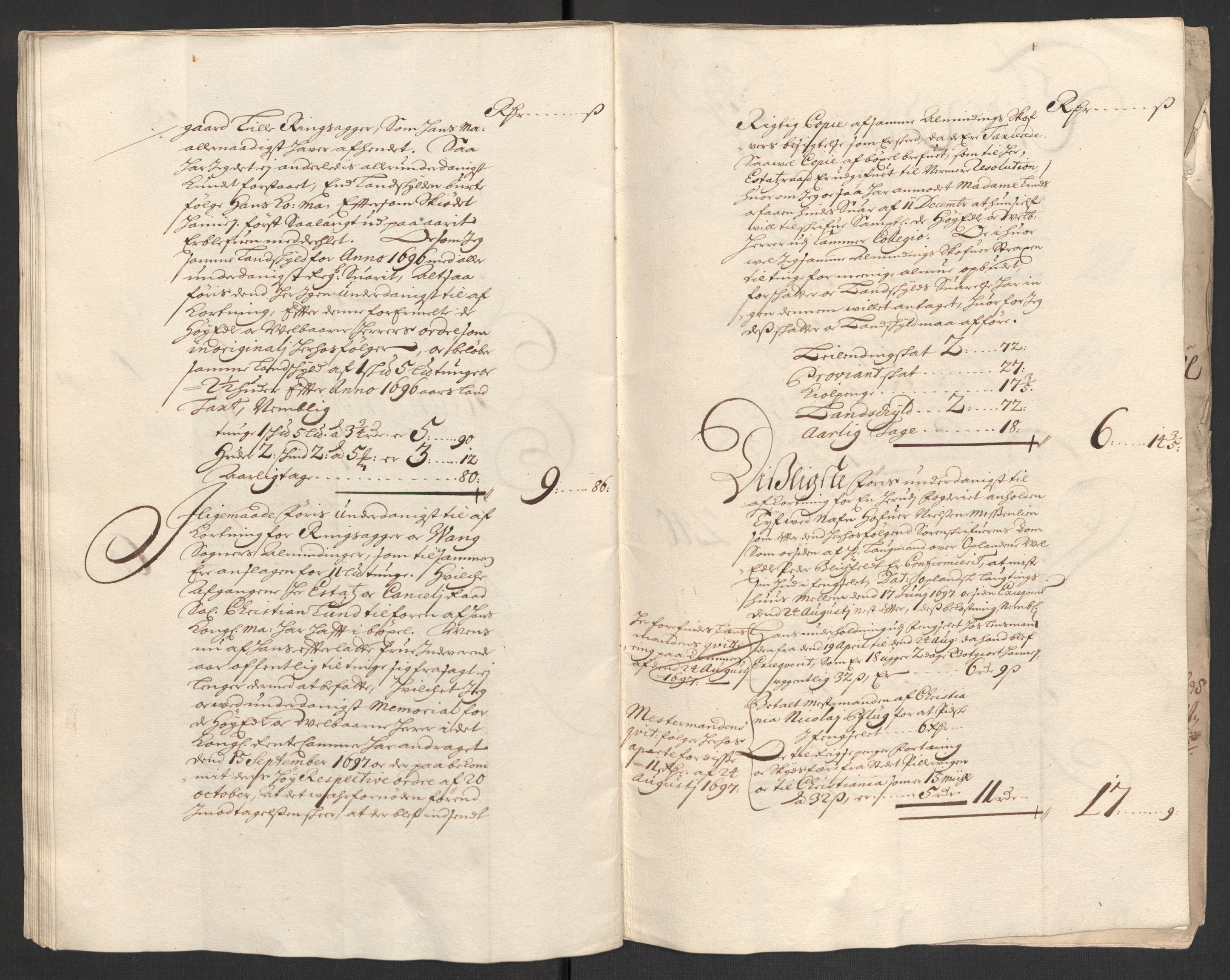 Rentekammeret inntil 1814, Reviderte regnskaper, Fogderegnskap, AV/RA-EA-4092/R16/L1037: Fogderegnskap Hedmark, 1697-1698, p. 21