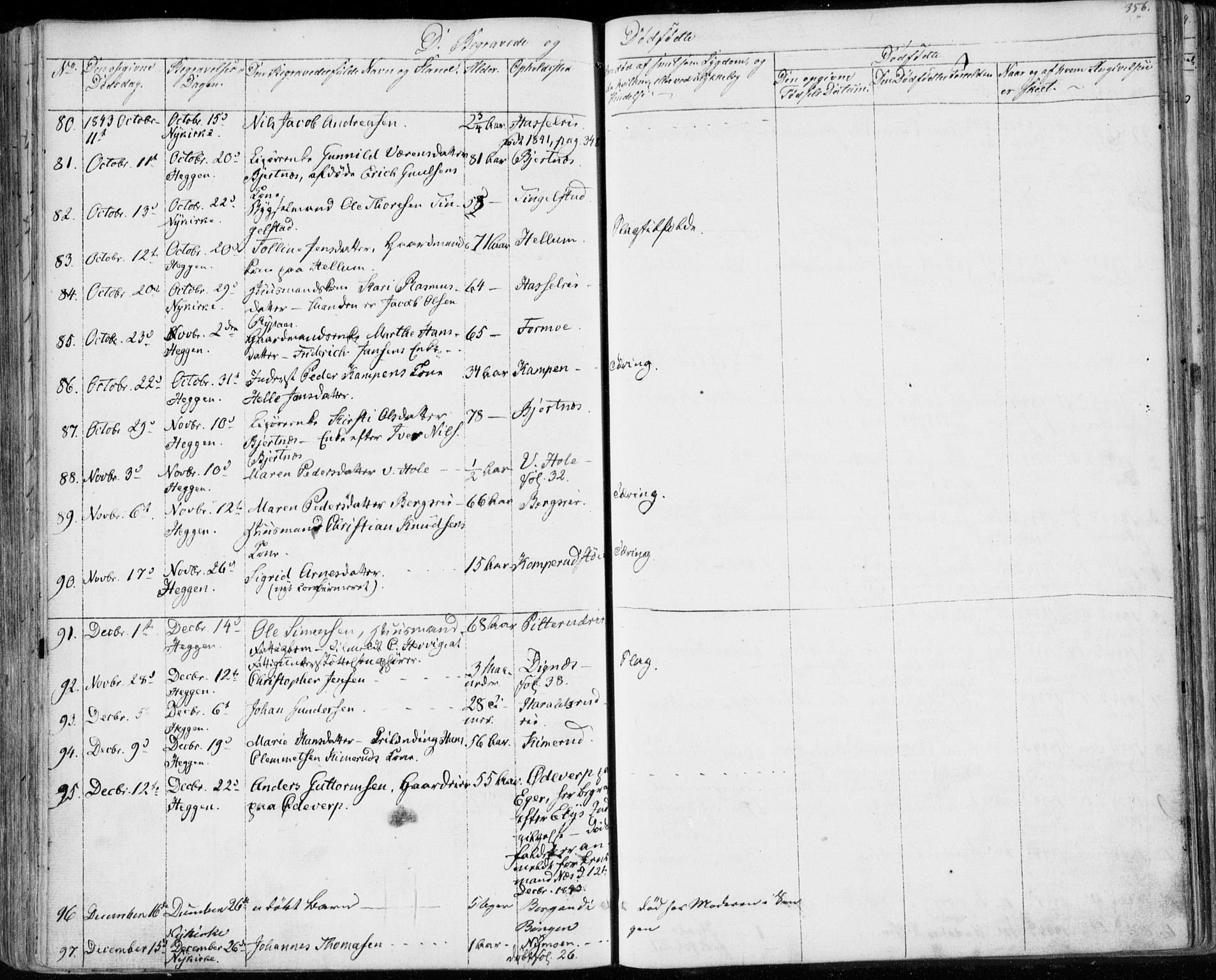 Modum kirkebøker, AV/SAKO-A-234/F/Fa/L0007: Parish register (official) no. 7, 1841-1850, p. 356